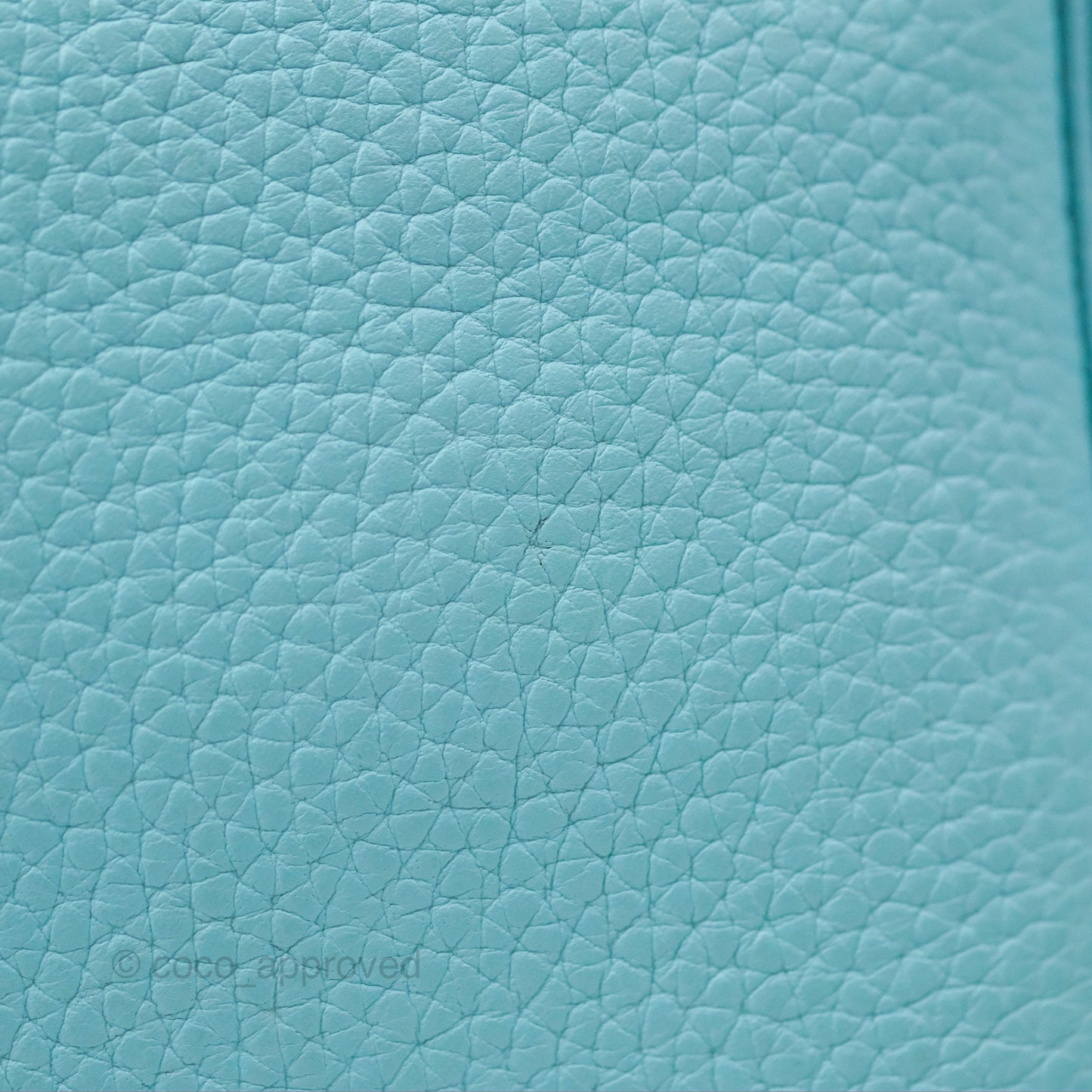 Hermès Lindy 30 Bleu Atoll Clemence Palladium Hardware