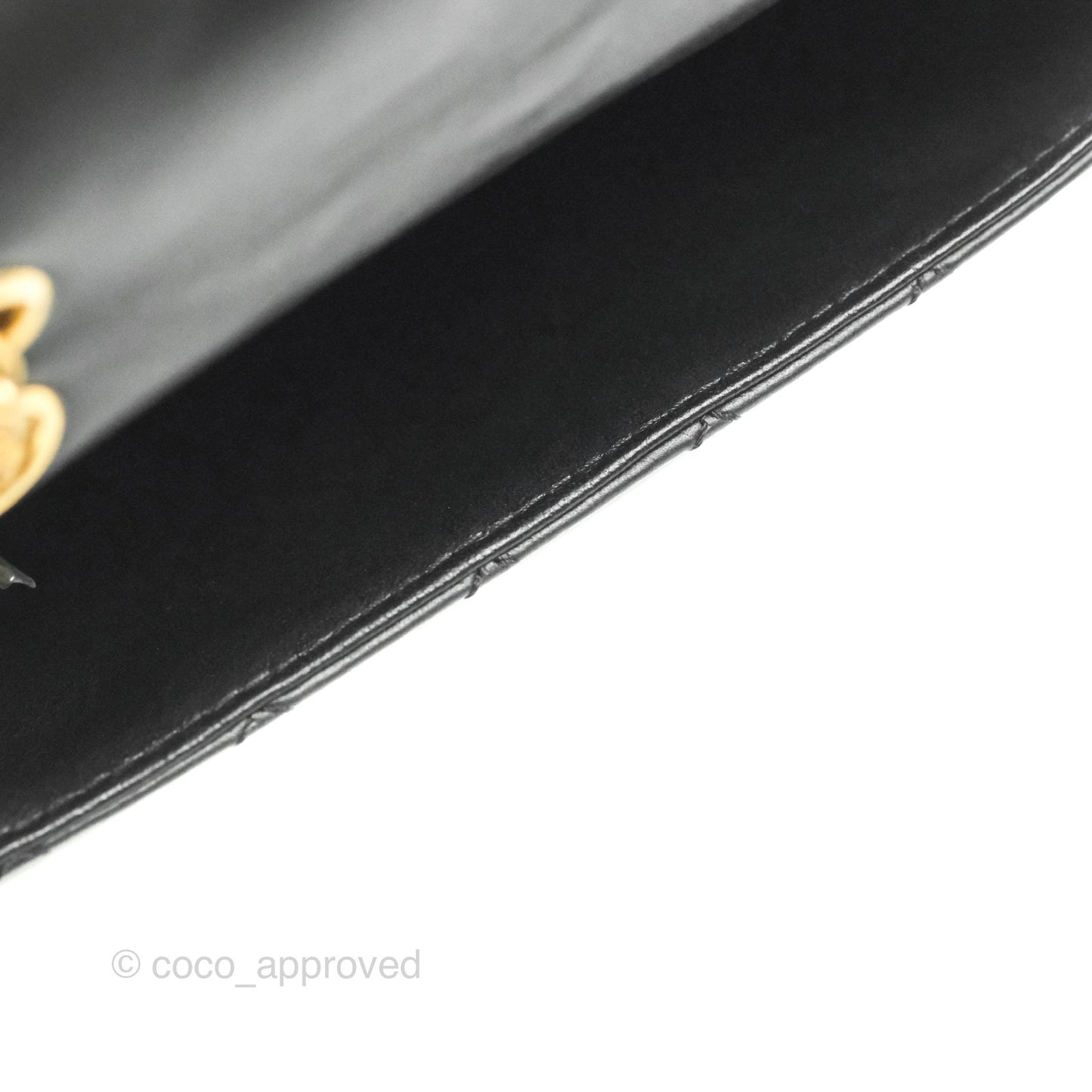Chanel Mini Reissue 224 Black Aged Calfskin Gold Hardware