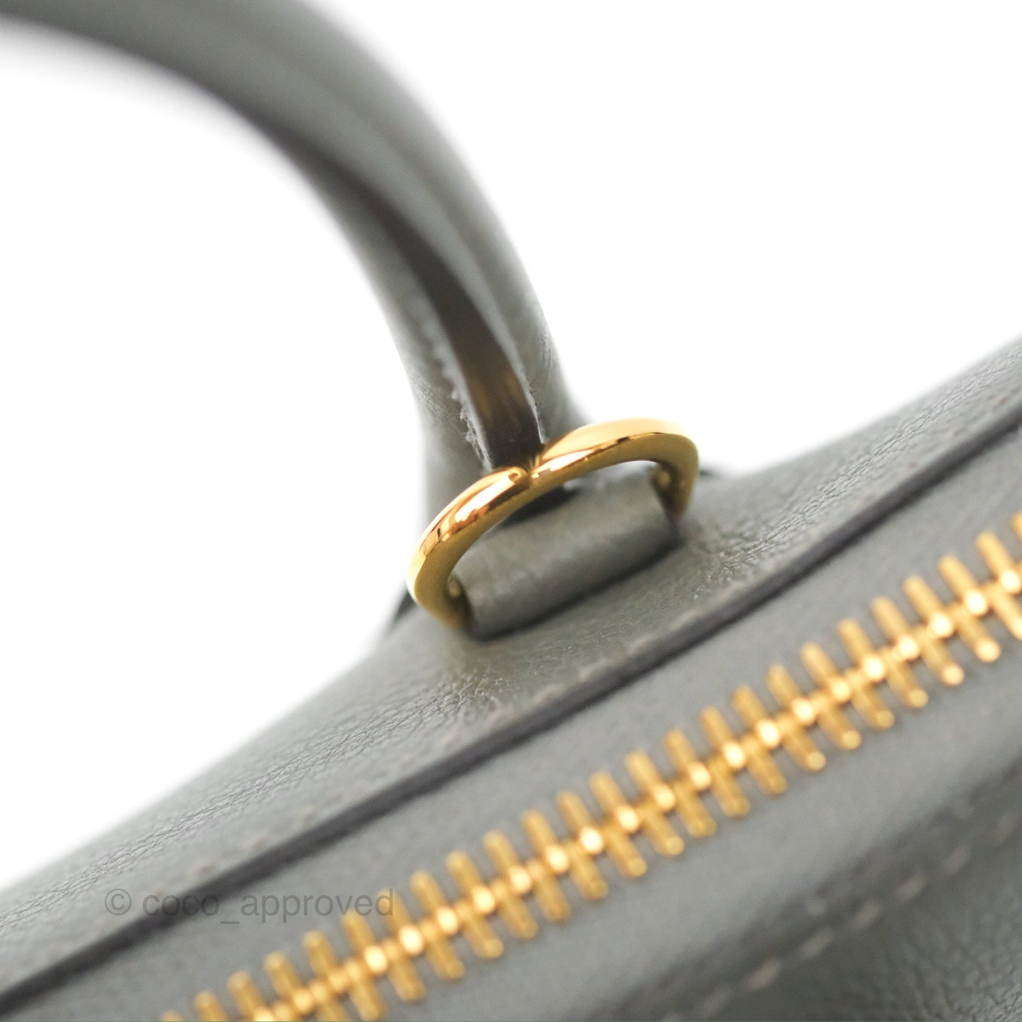 Hermès Bolide 1923 25 Gris Meyer 0L Evercolor Gold Hardware