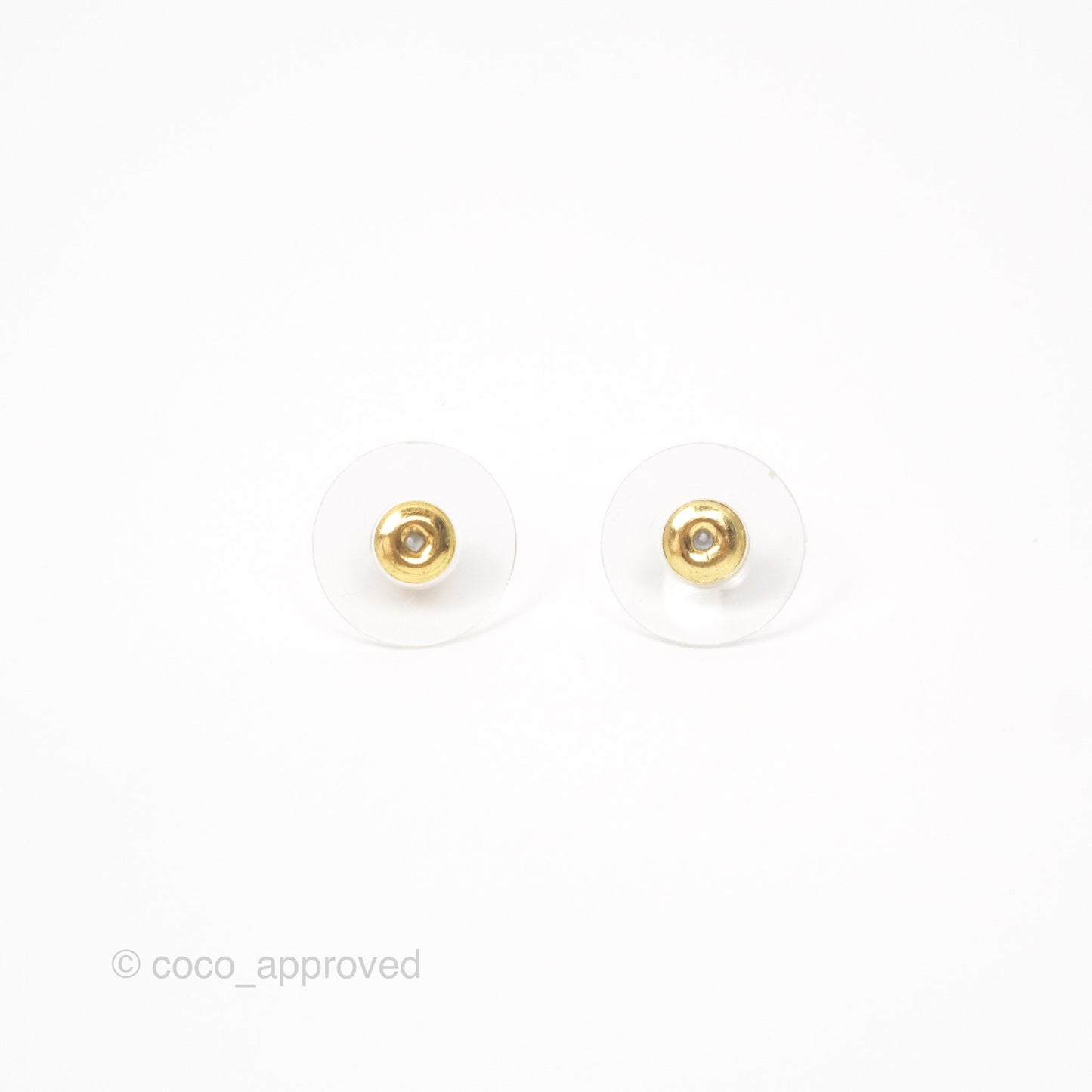 Chanel Pearl Ball Crystal CC Drop Earrings Gold Tone 22S