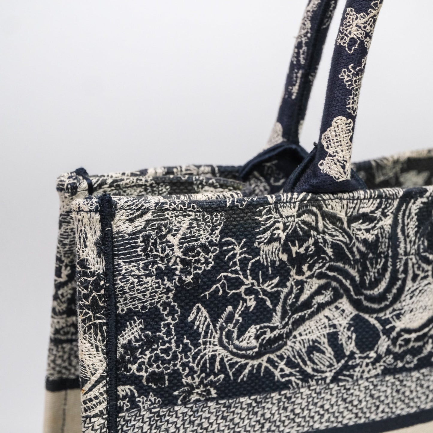 Christian Dior Toile De Jouy Medium Book Tote Canvas