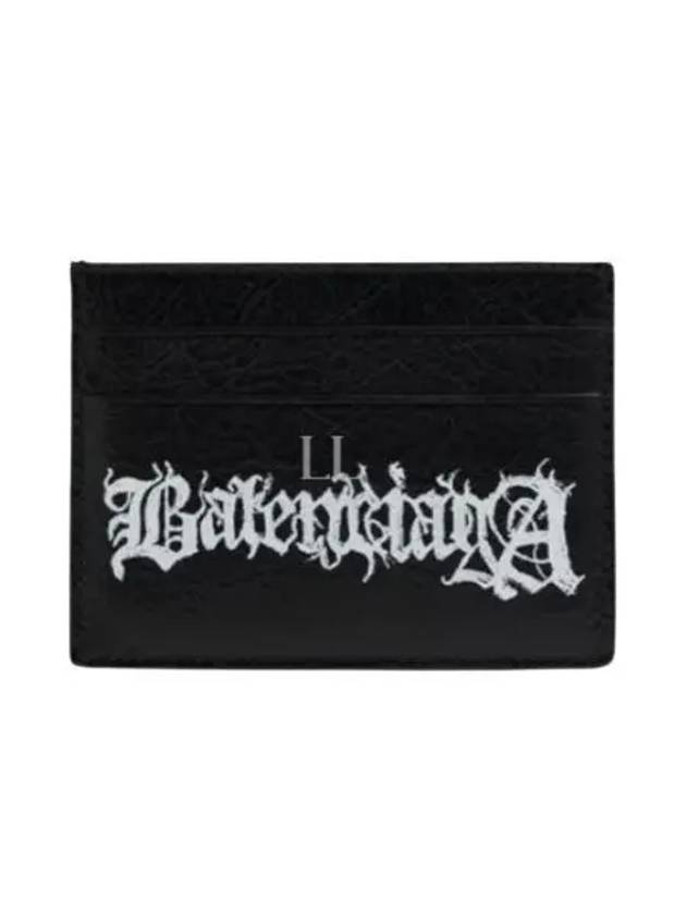 Luxury Balenciaga Cash DIY Metal Card Wallet Black White