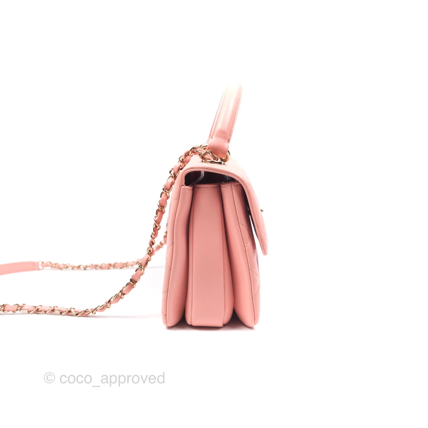 Chanel Small Trendy CC Pink Lambskin Gold Hardware