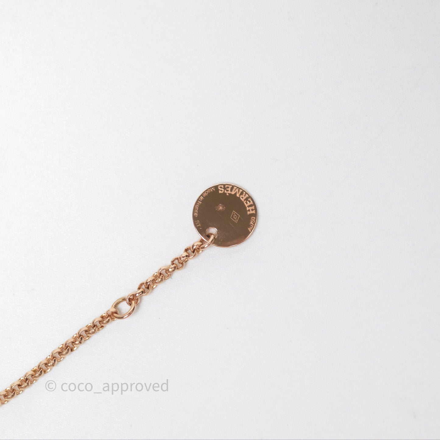 Hermès Kelly Clochette Bracelet Rose Gold