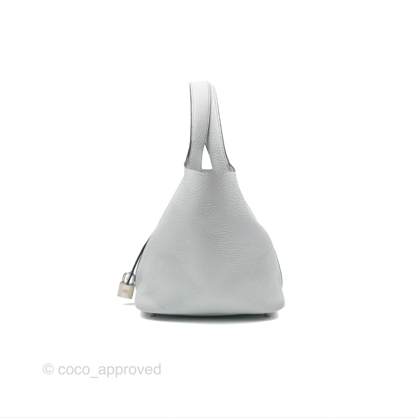 Hermès Picotin Lock 18 Bleu Pale Taurillon Clemence Palladium Hardware