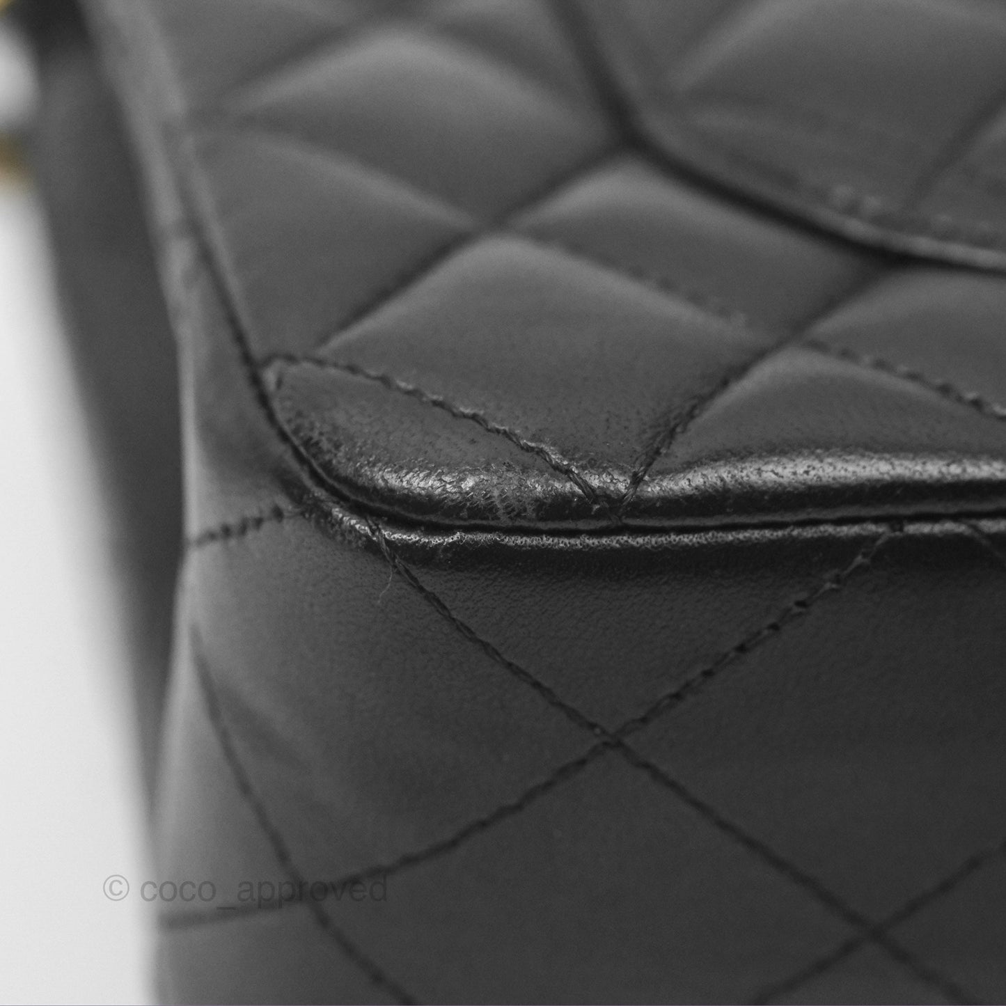 Chanel Small Classic Quilted Flap Black Lambskin Gold Hardware