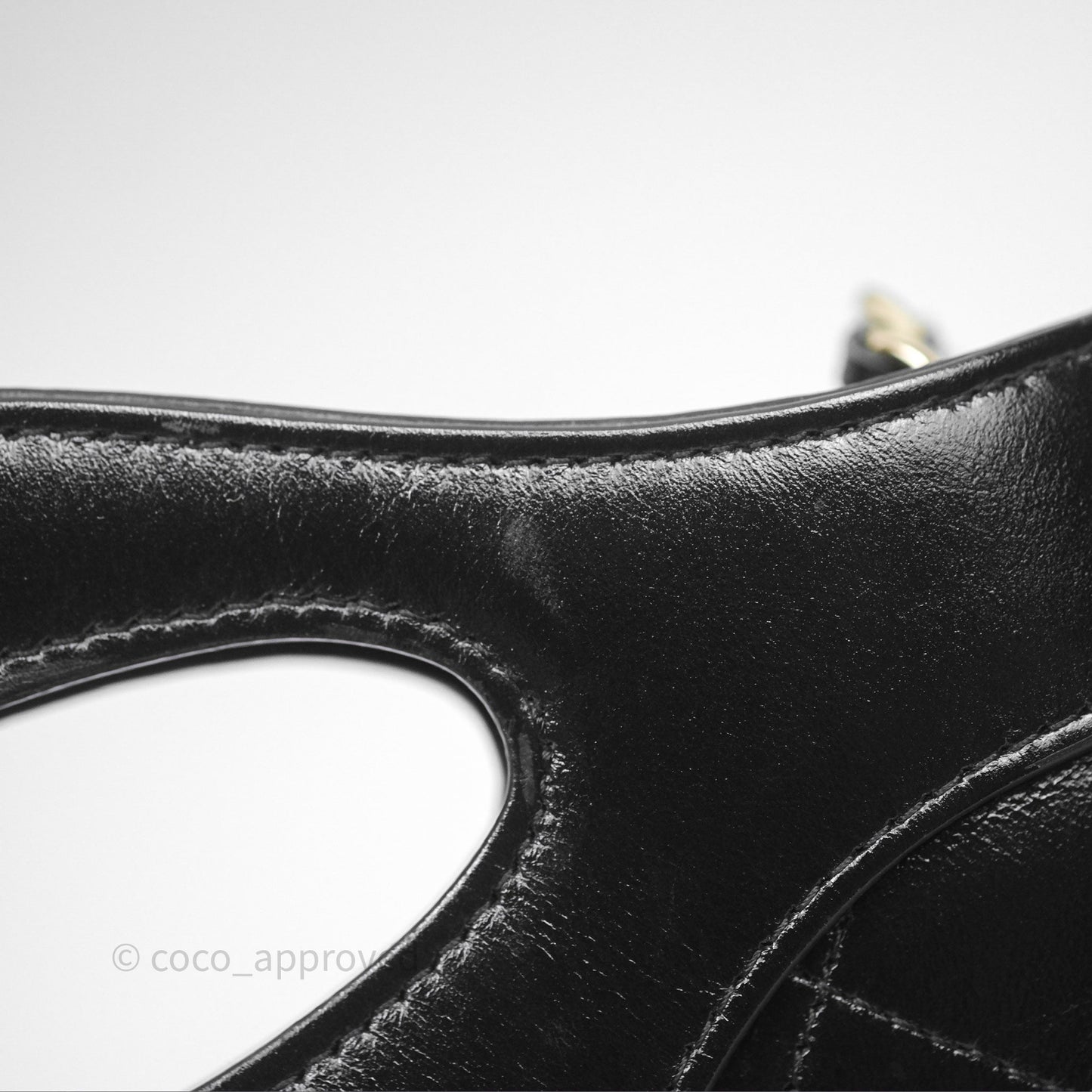 Chanel Nano 31 Black Shiny Calfskin Gold Hardware 24C