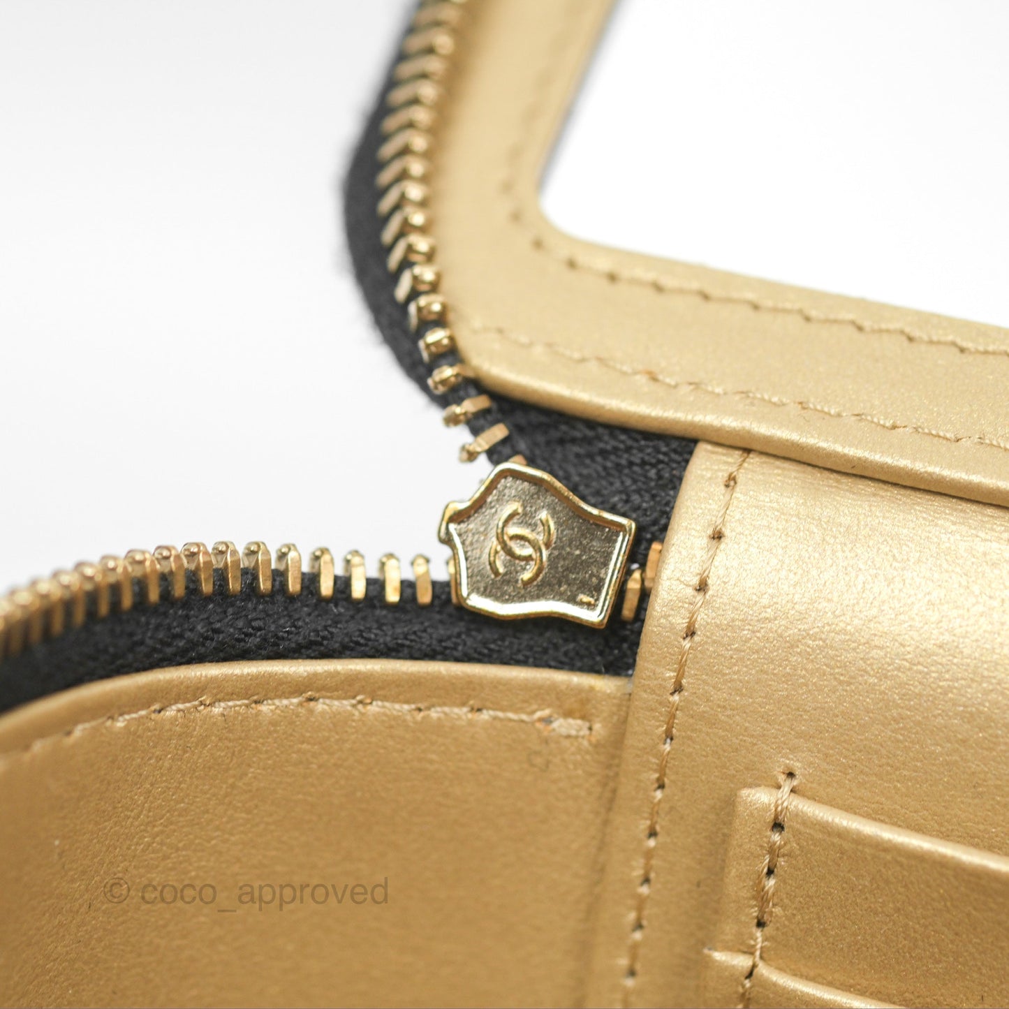 Chanel Ball Crush Vanity with Chain Black Lambskin Gold Hardware