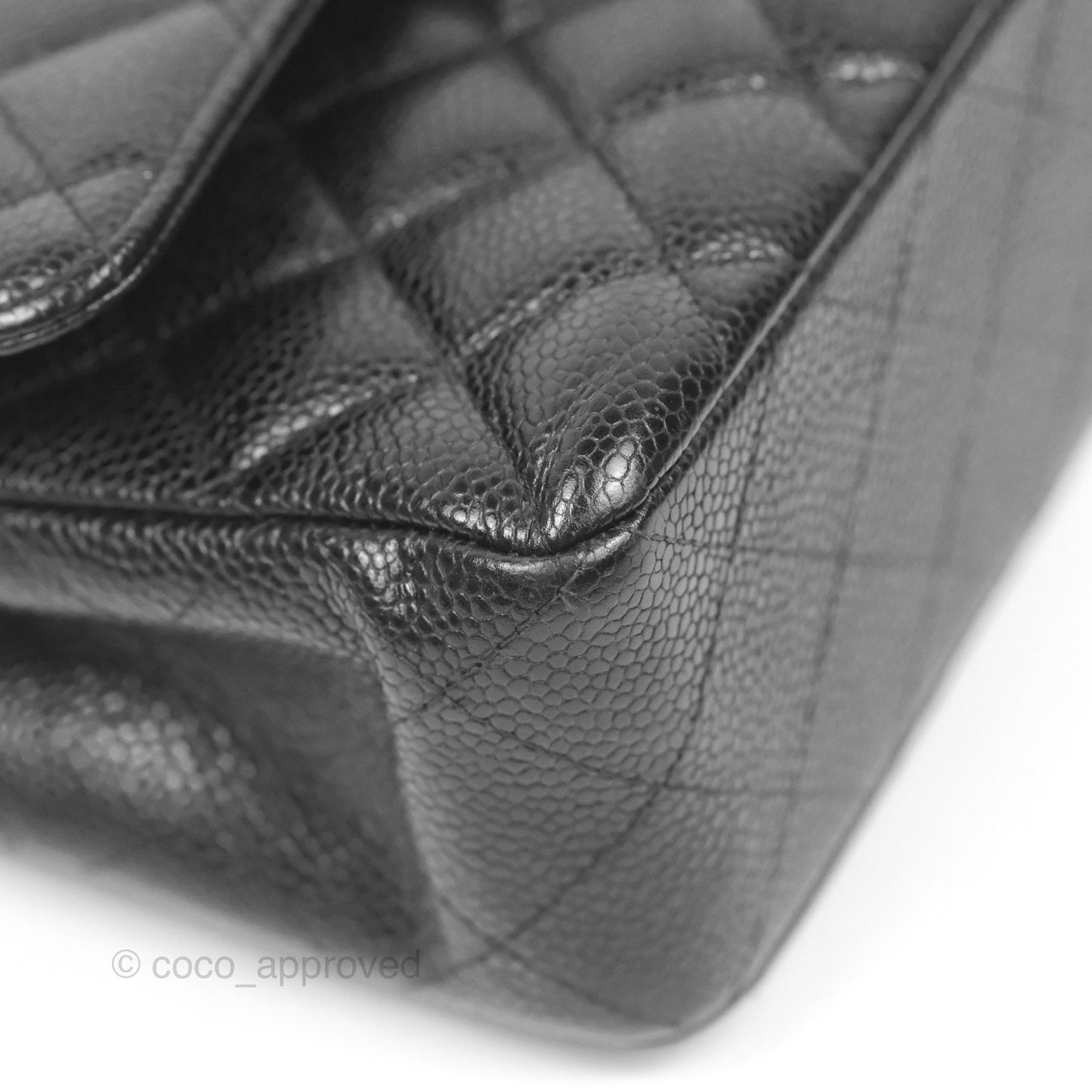Chanel Small Classic Flap Quilted Black Caviar Gold Hardware
