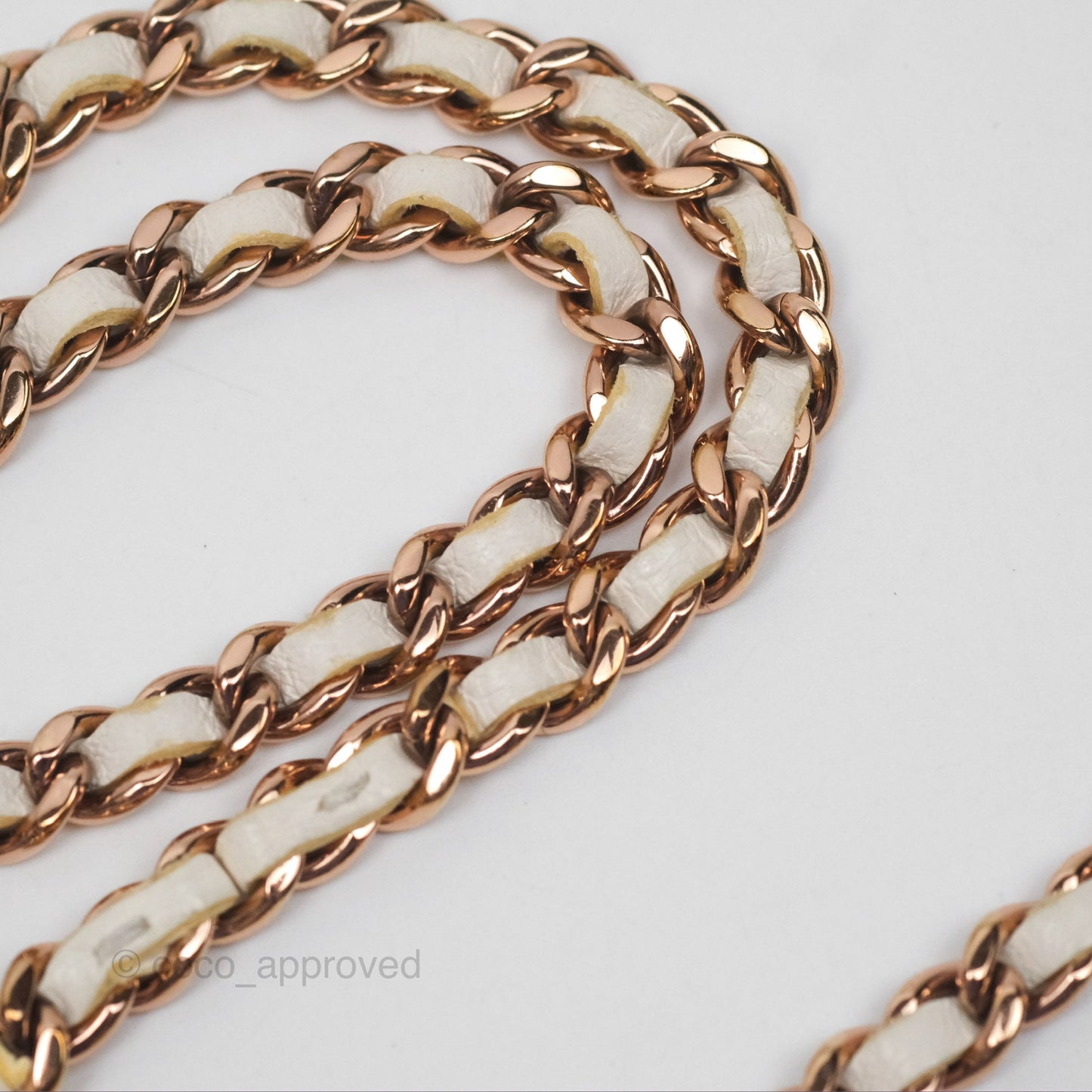 Chanel Mini Quilted Trendy CC Clutch With Chain White Lambskin Rose Gold Hardware