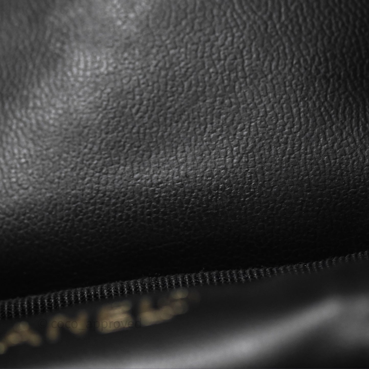 Chanel Vintage Vanity Case Black Caviar Gold Hardware