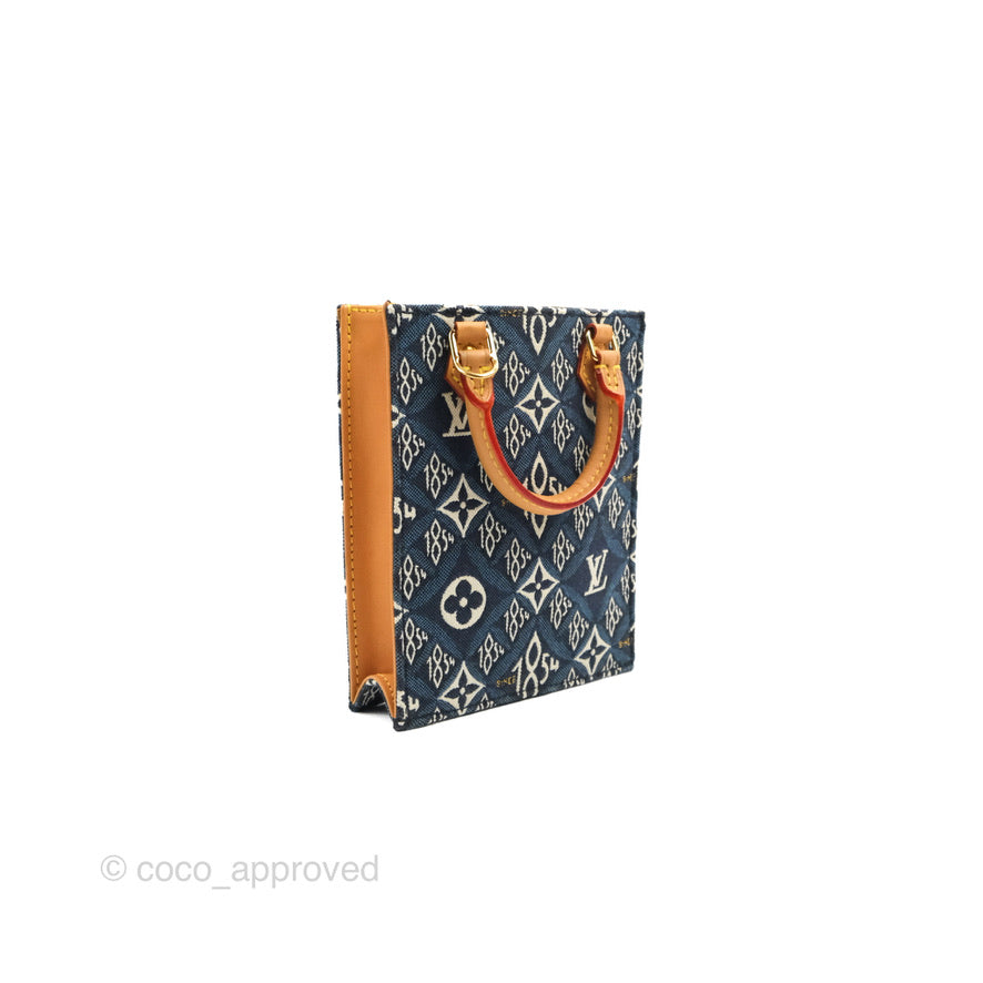 Louis Vuitton Petit Sac Plat Bag Denim Since 1854