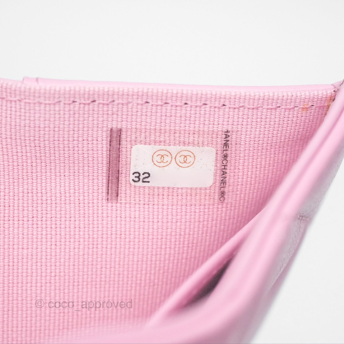 Chanel 19 Short Trifold Wallet Pink Lambskin Silver Hardware