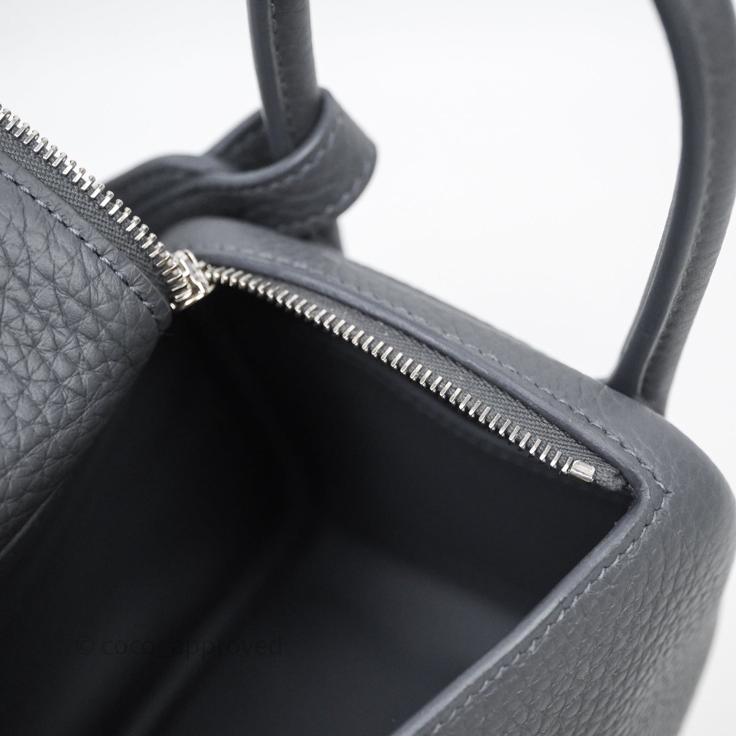 Hermès Mini Lindy II 85 Ardoise Clemence Palladium Hardware
