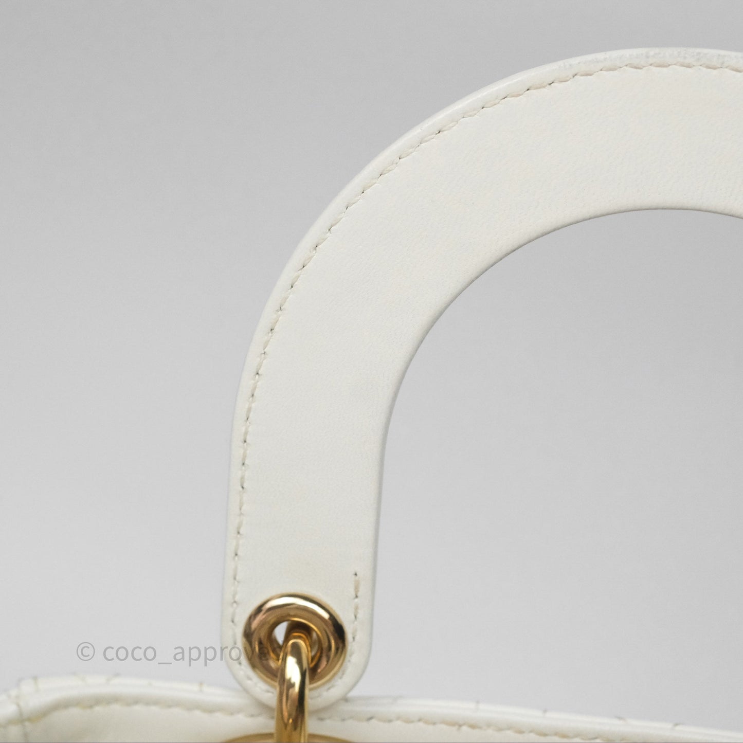 Christian Dior Small Lady Dior My ABCDior Bag Latte Cannage Lambskin