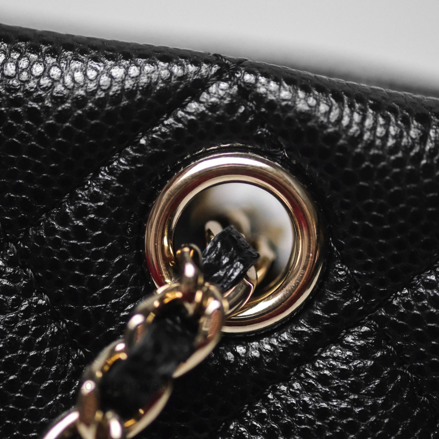 Chanel Mini Tote Bag Black Caviar Gold Hardware 25C