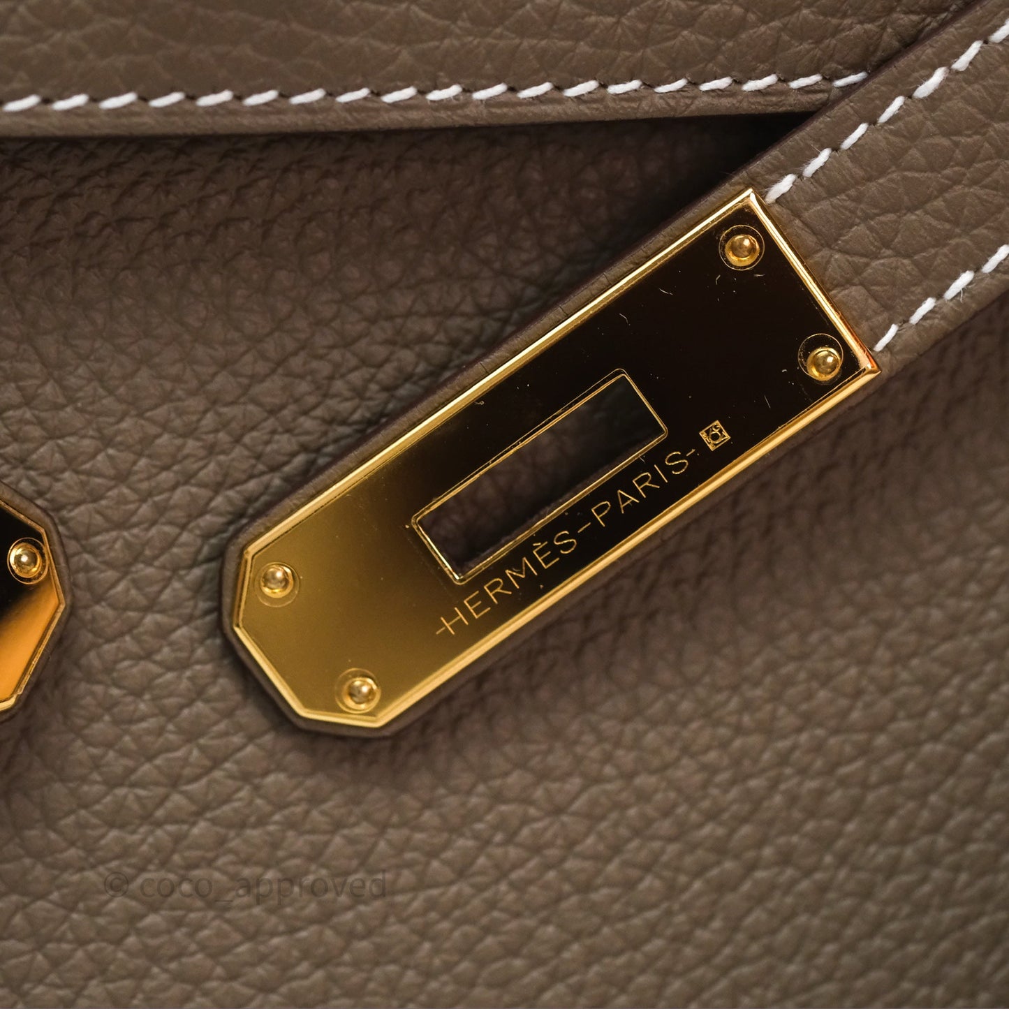 Hermès Kelly II 28 Retourne Etoupe 18 Clemence Gold Hardware