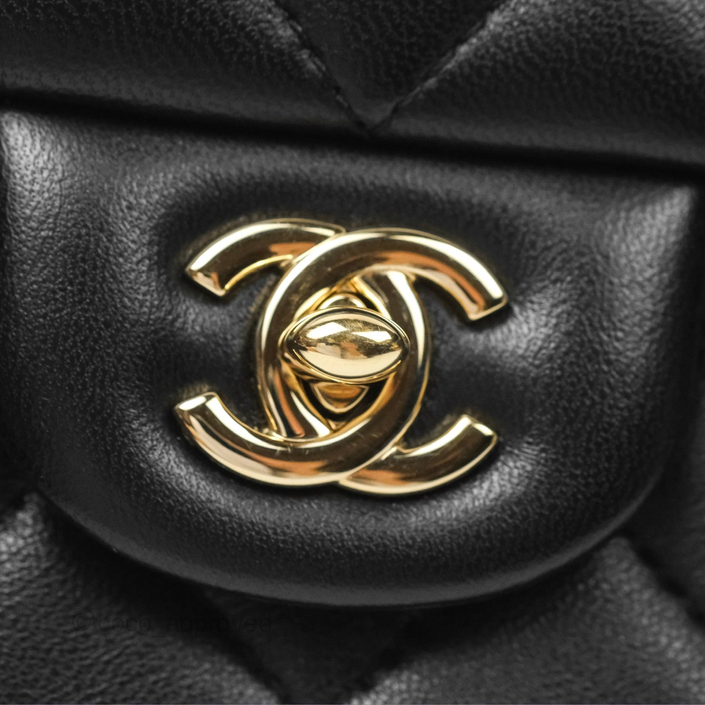 Chanel Small My Precious Flap Black Lambskin Gold Hardware