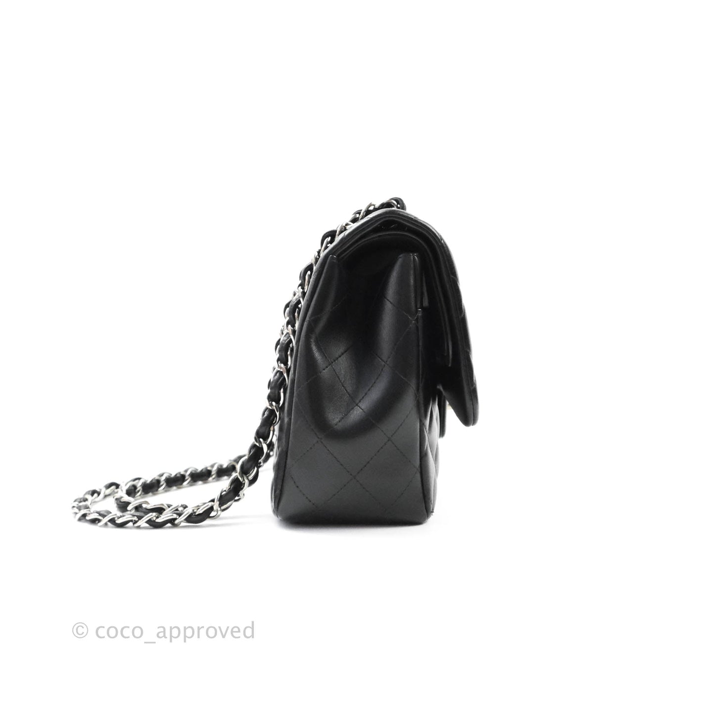 Chanel Jumbo Double Flap Black Lambskin Silver Hardware⁣⁣