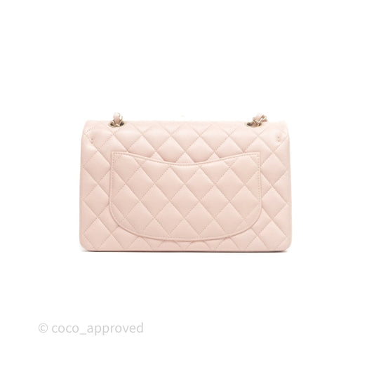 Chanel Small Classic Quilted Flap Pink Caviar Gold Hardware
