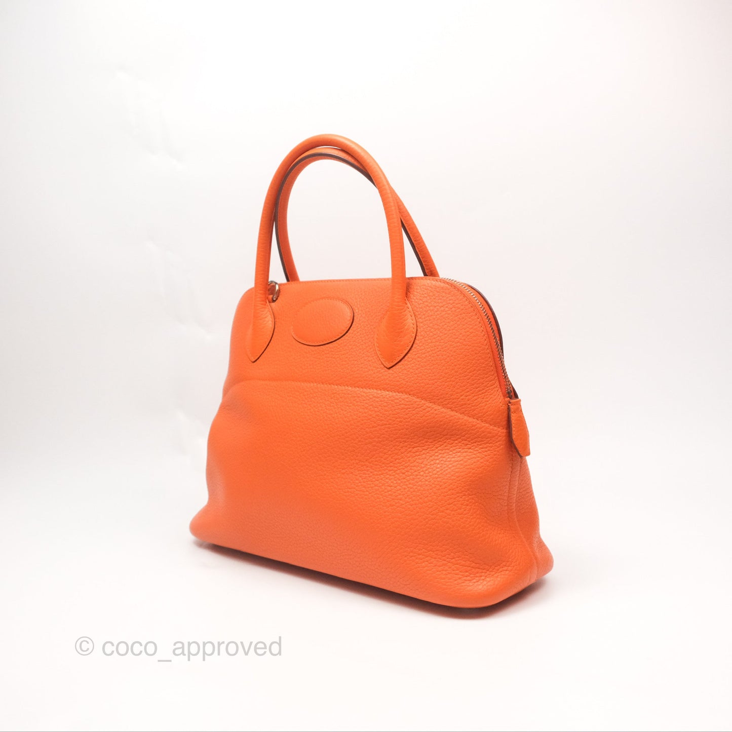 Hermès Bolide 31 Orange H Clemence Palladium Hardware