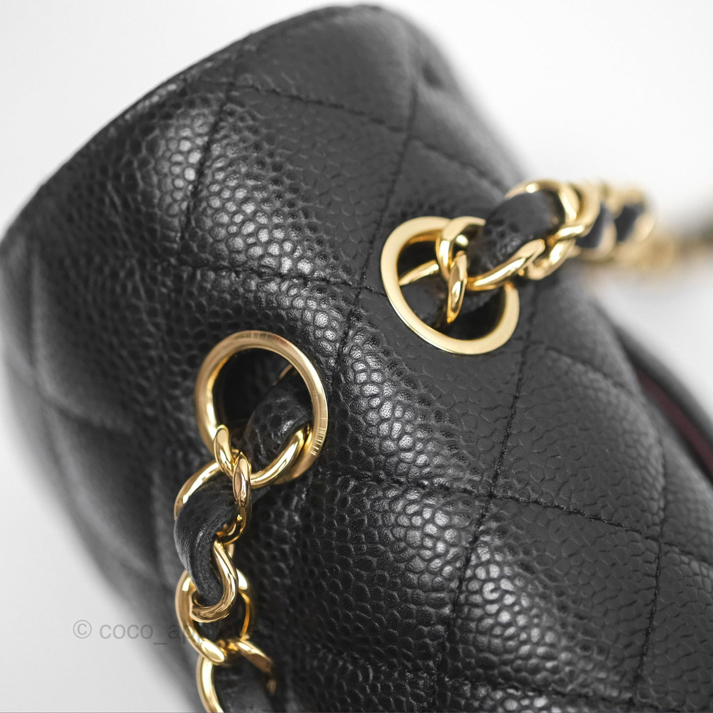 Chanel Classic M/L Medium Flap Quilted Black Caviar Gold Hardware
