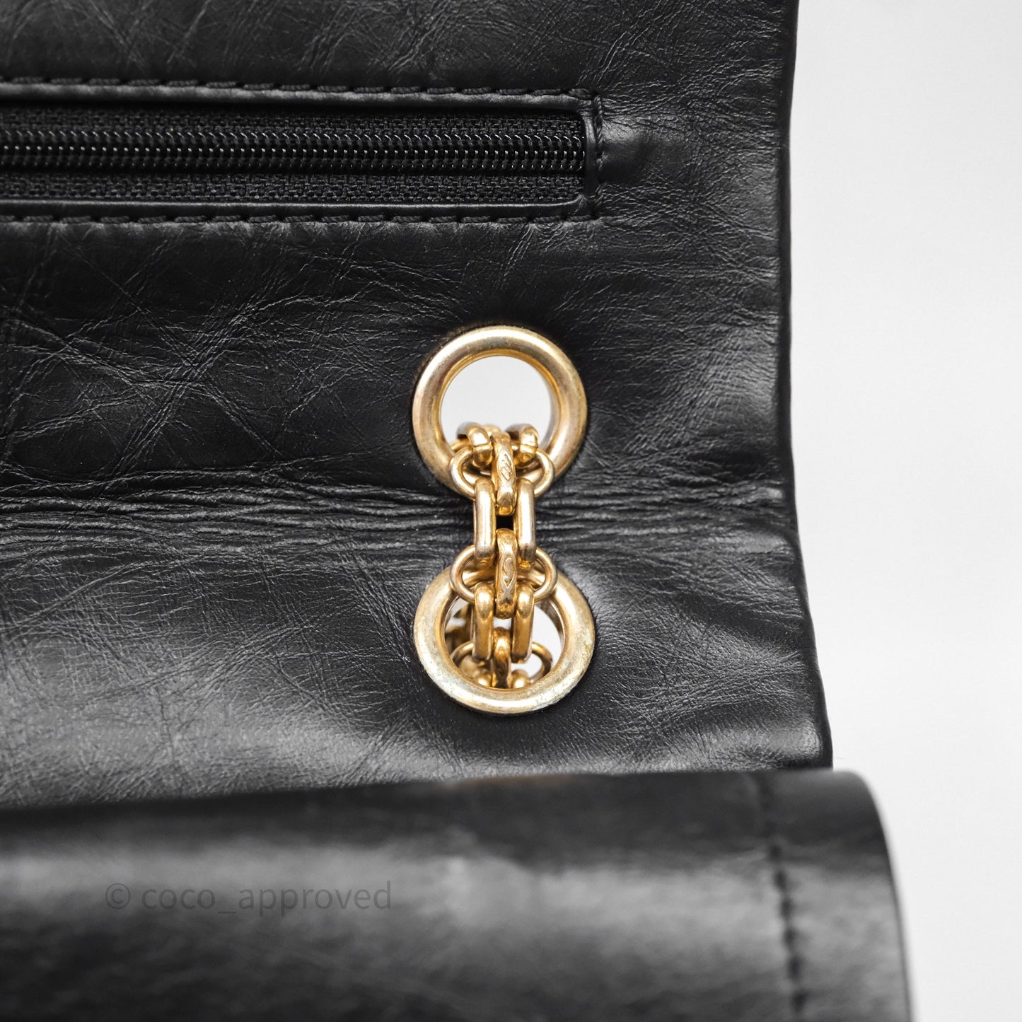 Chanel Reissue 226 Quilted Aged Calfskin Black Aged Gold Hardware