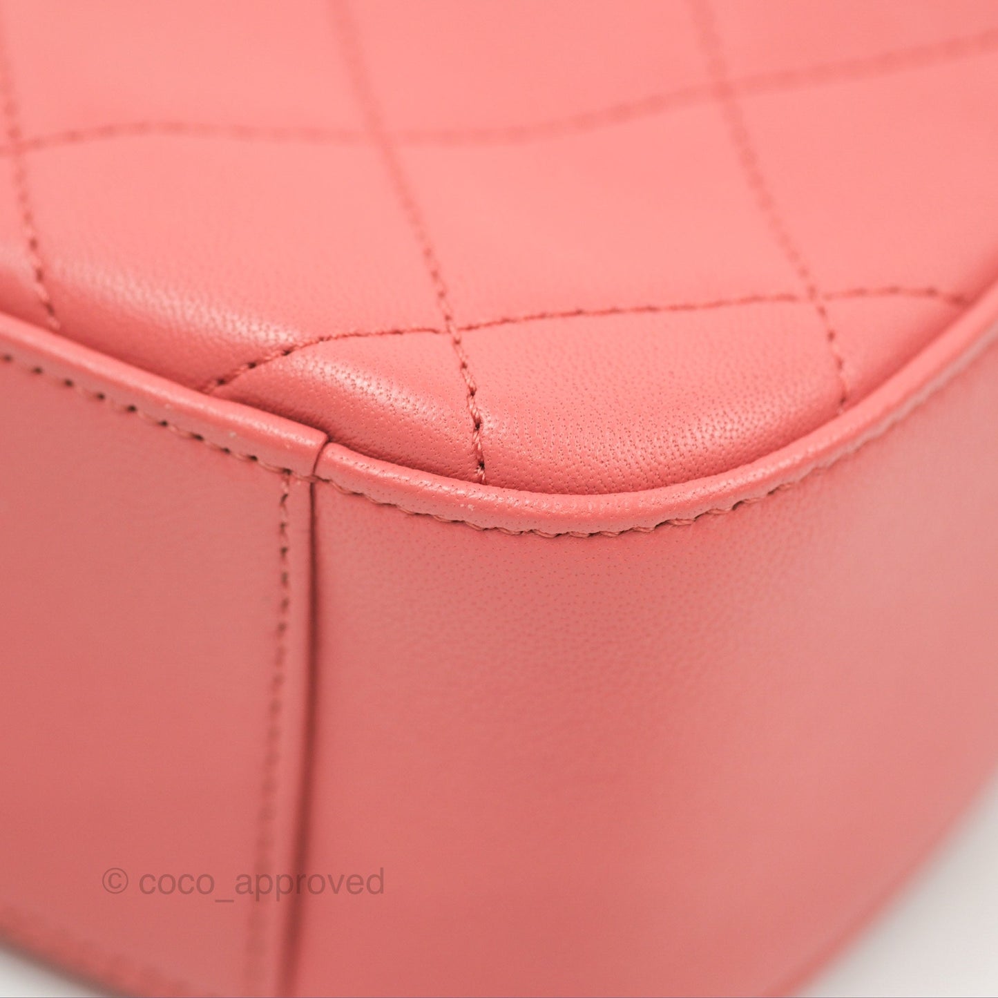 Chanel Chain Infinity Camera Case Pink Goatskin Aged Gold Hardware