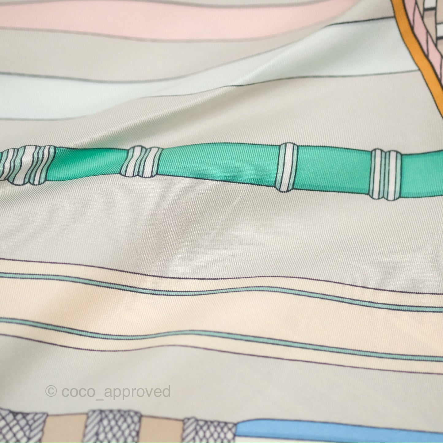 Hermes Concours D'Etriers Silk Scarf 90