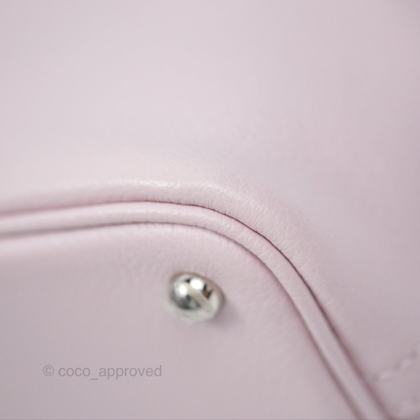 Hermès Bolide Mini 1923 Evercolor Mauve Pale 09/ Caramel 28 Palladium Hardware