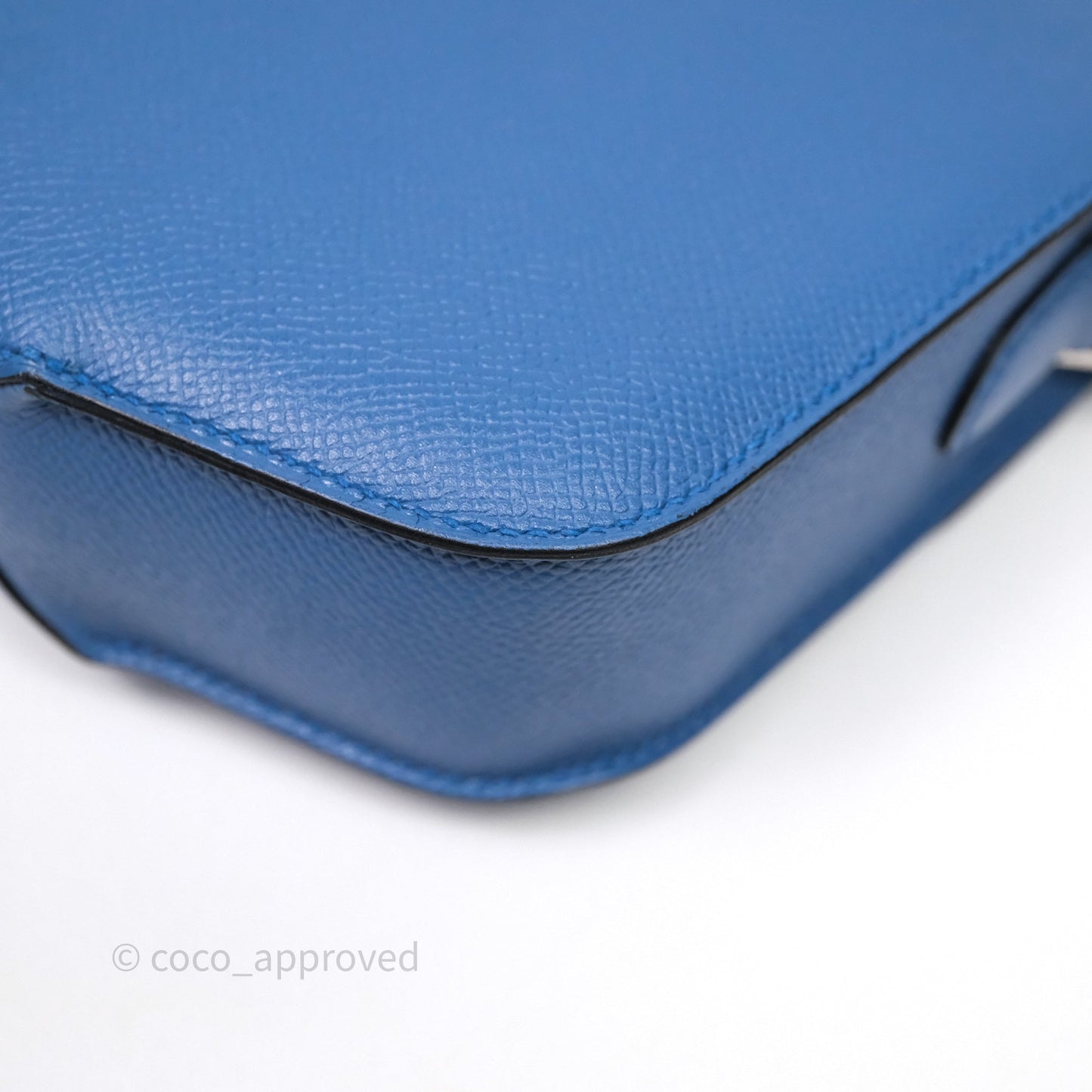 Hermès Cherche-Midi R2 Bleu Agate Epsom Palladium Hardware