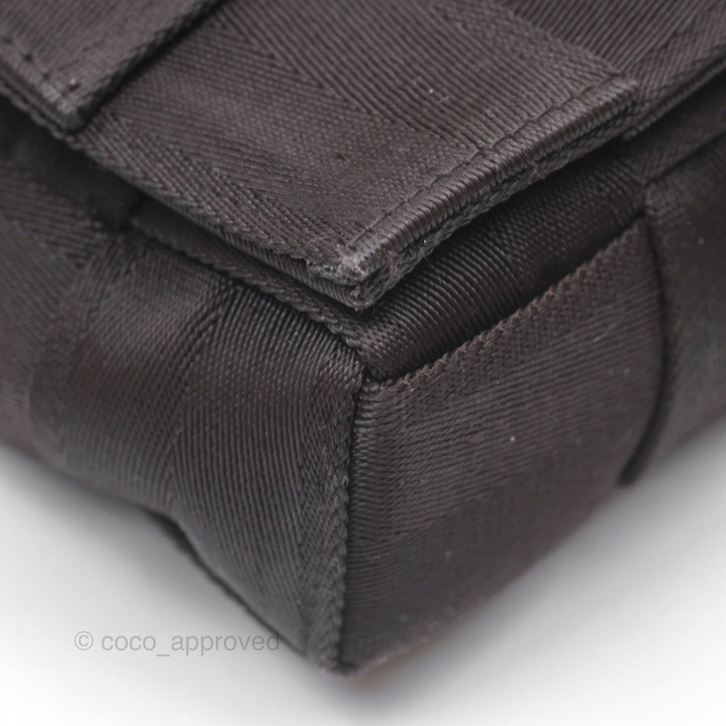 Bottega Veneta Maxi Webbing Cassette Bag Dark Brown