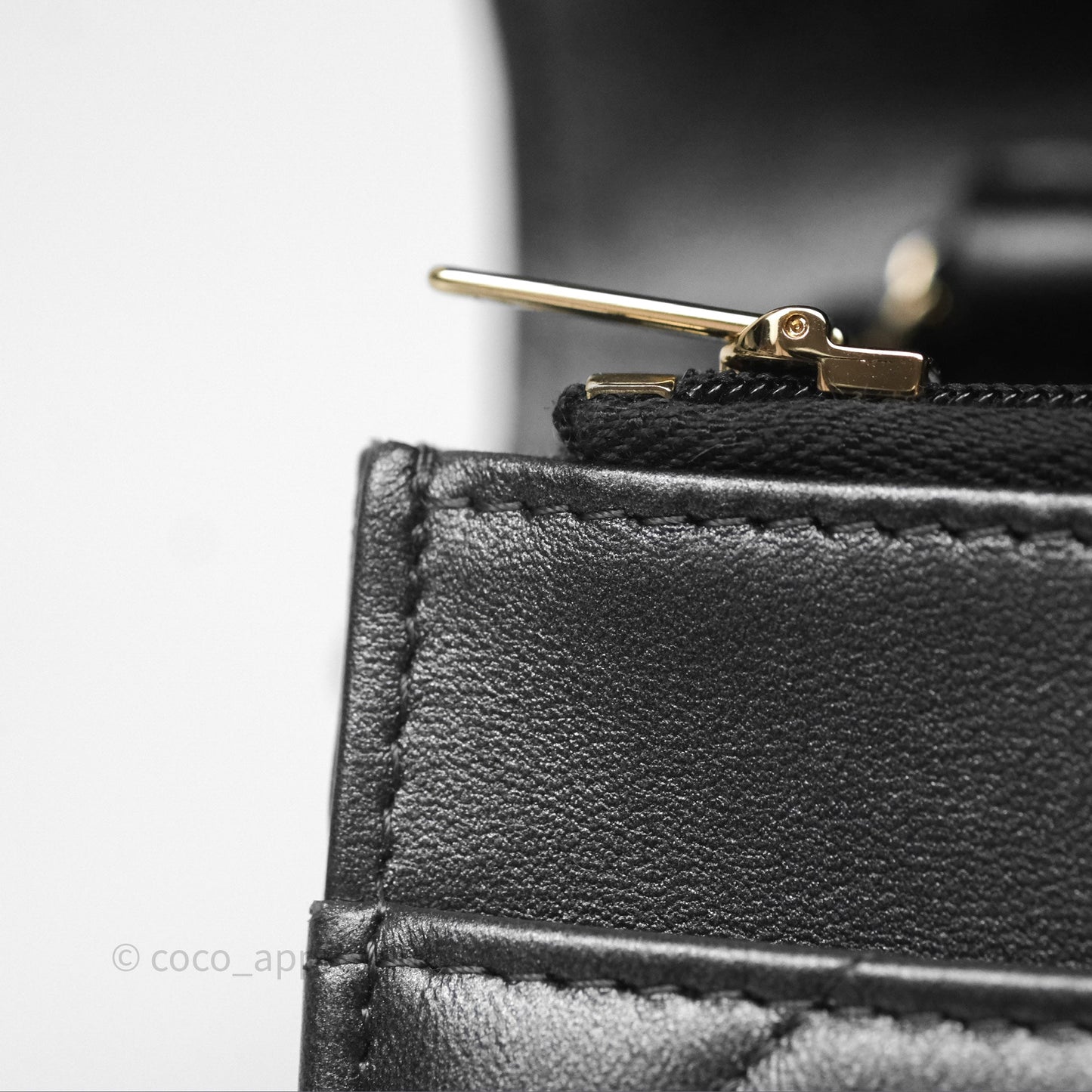 Chanel Wallet On Chain WOC Iridescent Dark Grey Lambskin Gold Hardware