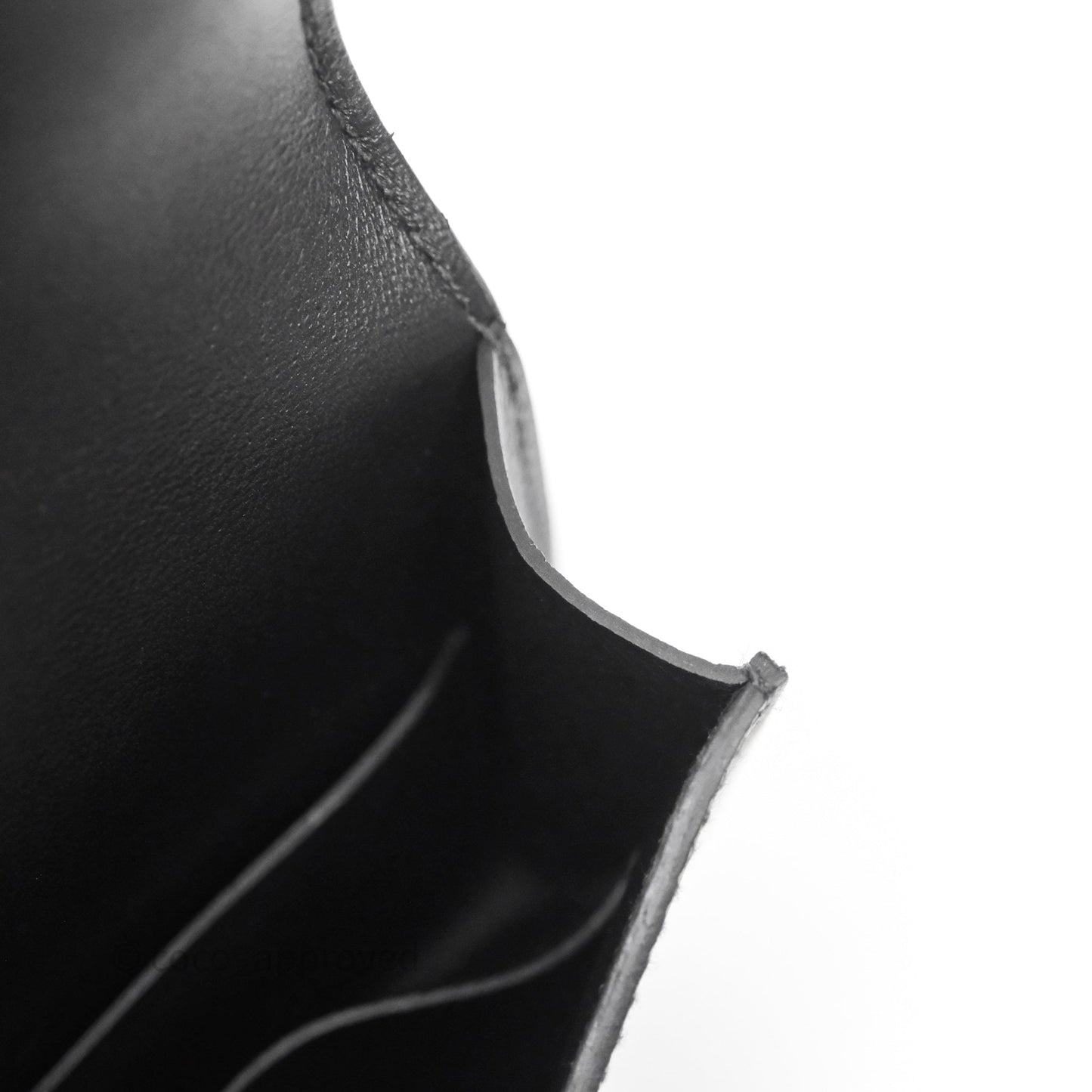 Hermès Constance Slim Wallet Noir 89 Epsom Palladium Hardware