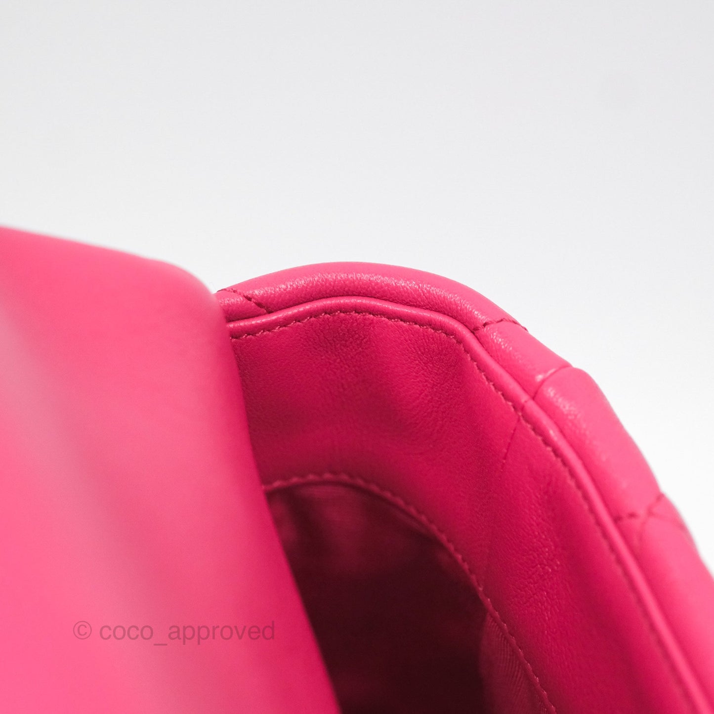 Chanel 19 Large (Medium) Dark Pink Goatskin Mixed Hardware