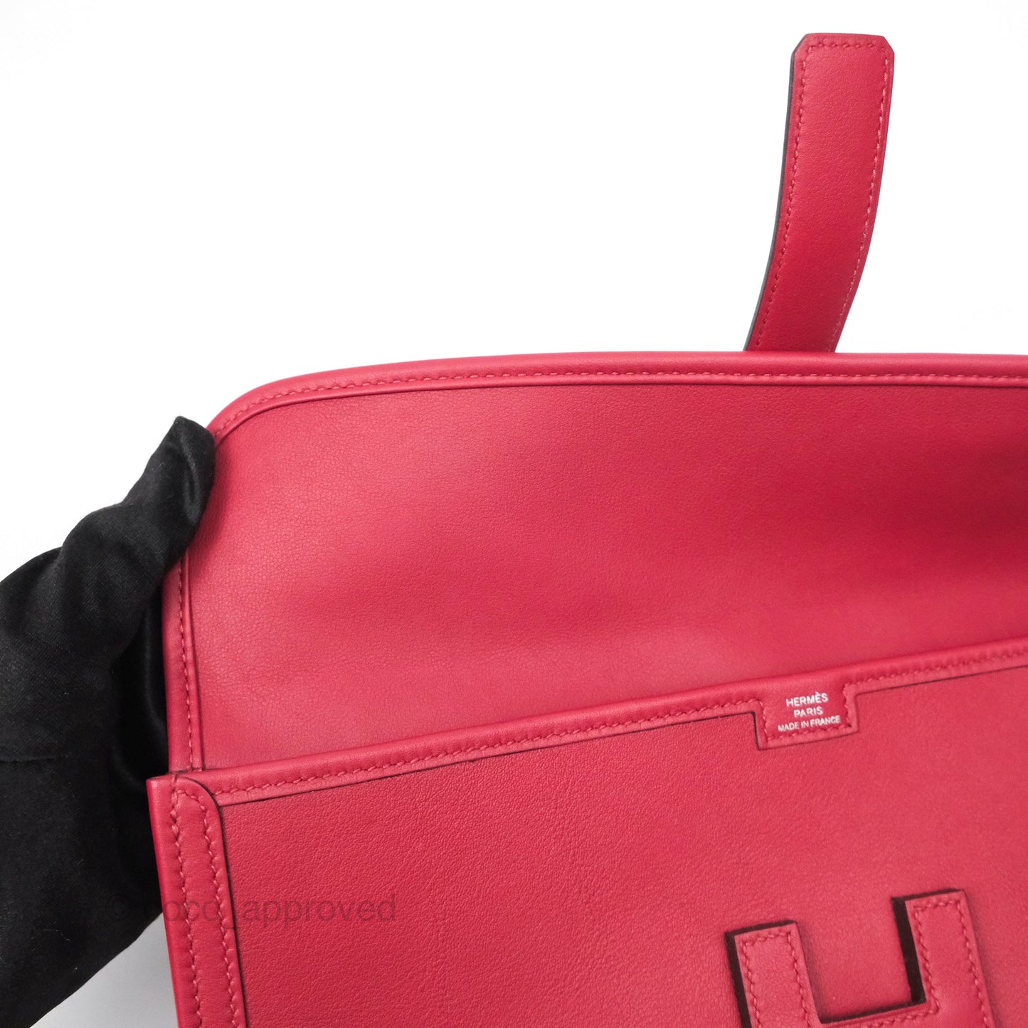 Hermès Jige Elan 29 Clutch Rouge Garance