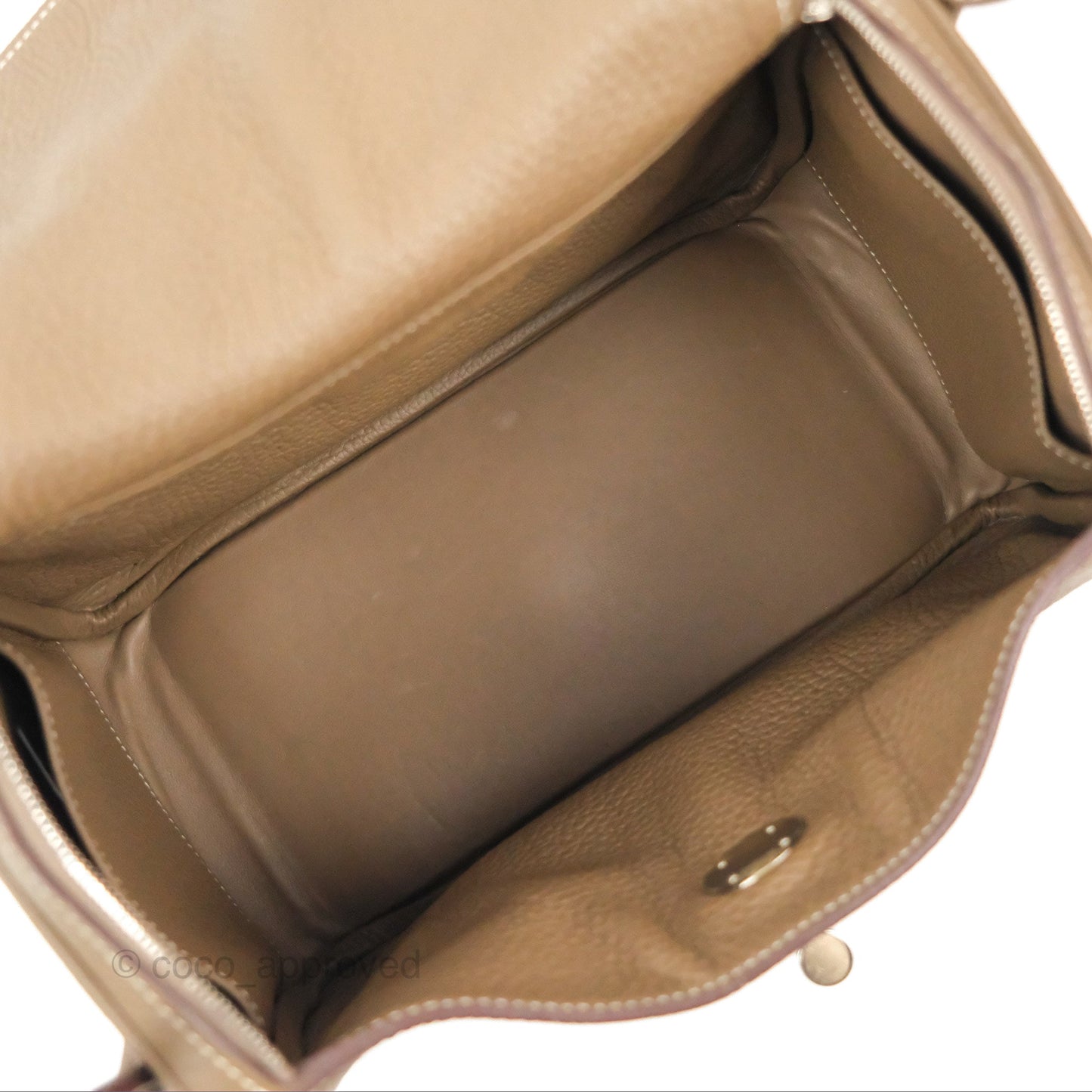 Hermès Lindy 26 Etoupe Clemence Palladium Hardware