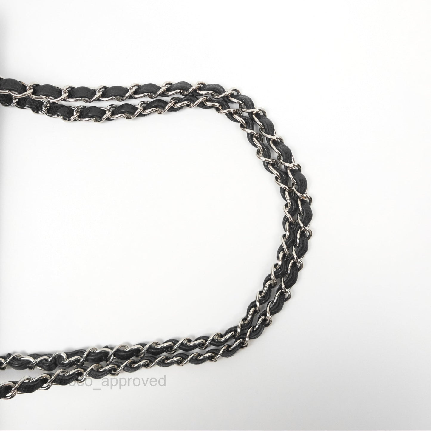Chanel Classic M/L Medium Flap Quilted Black Caviar Silver Hardware
