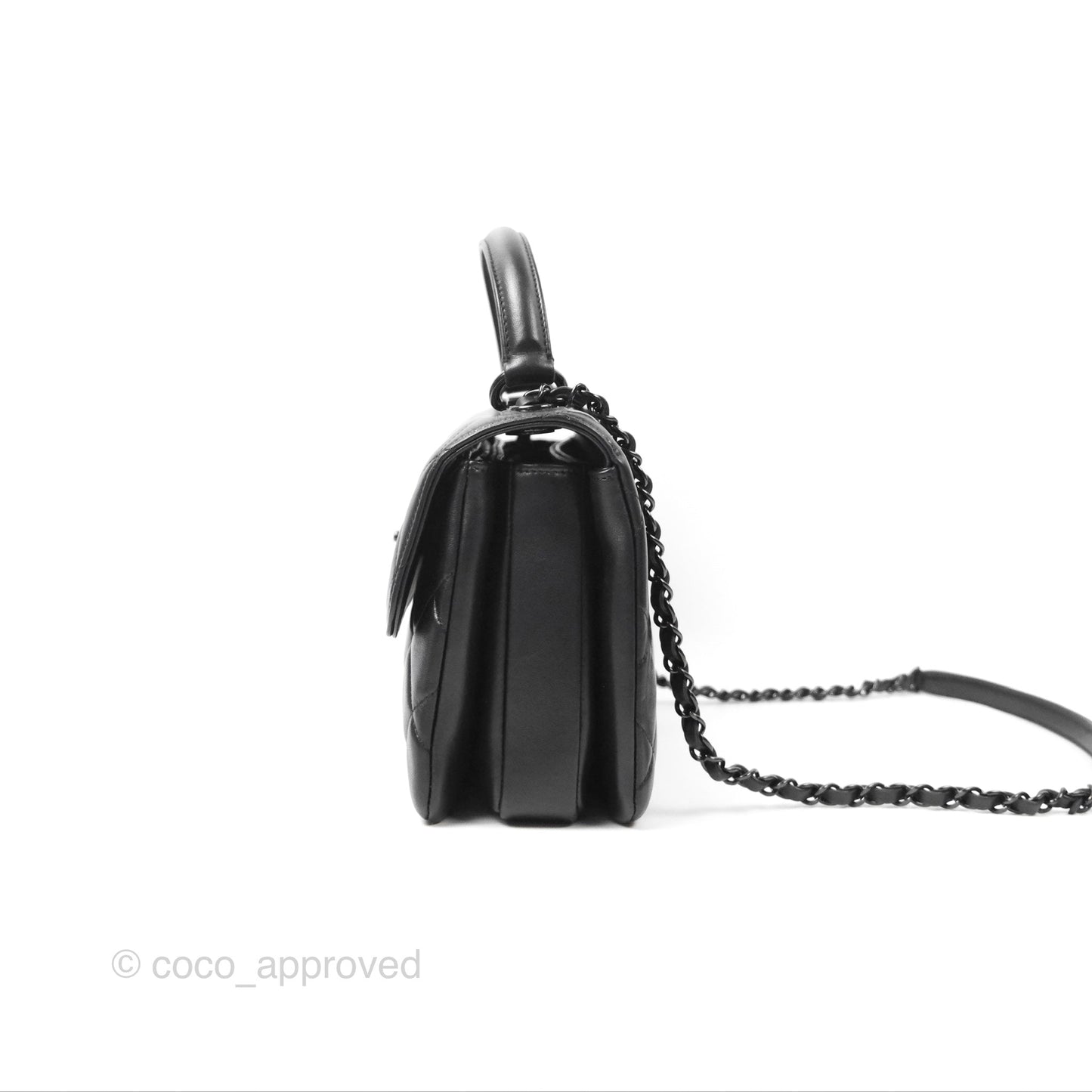 Chanel Small Trendy CC So Black Lambskin
