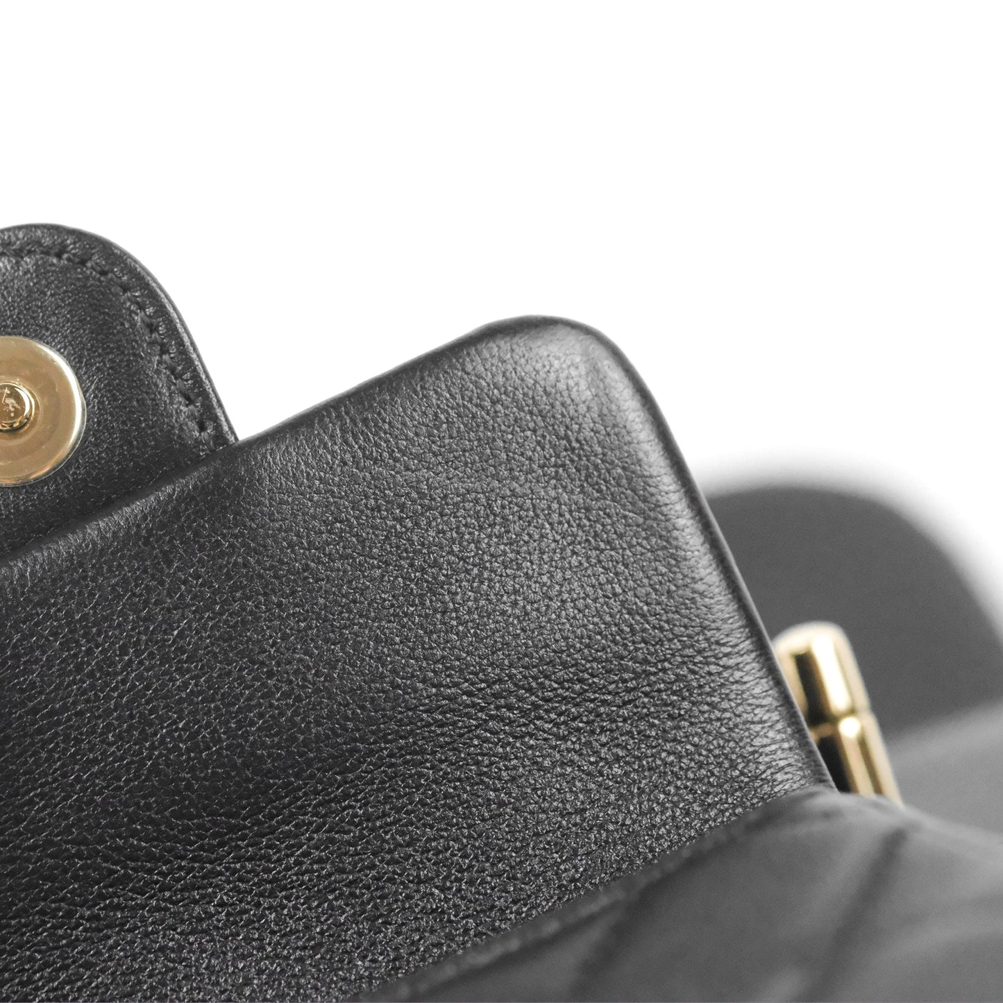 Chanel Duma Backpack Large Black Calfskin Gold Hardware 23P