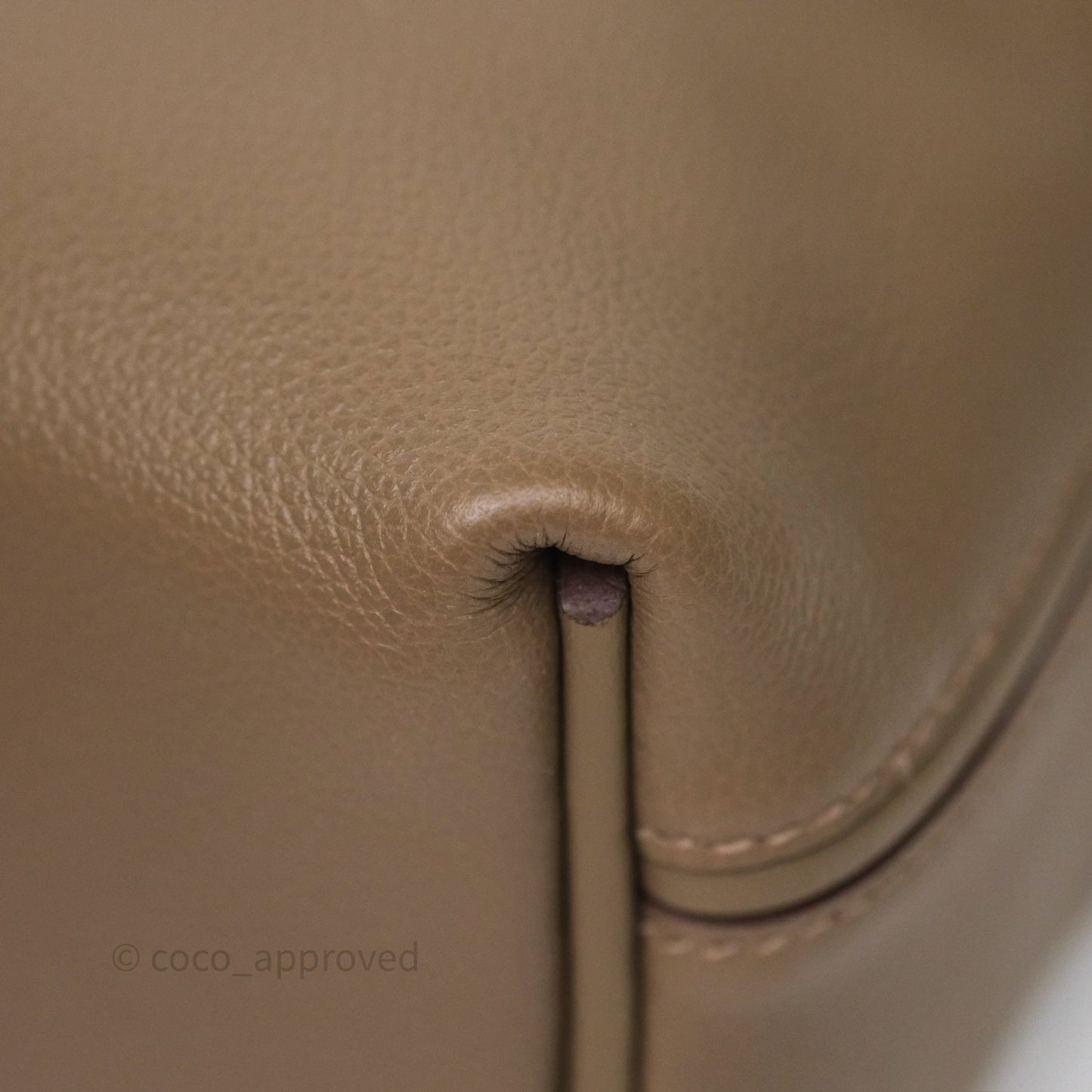 Hermès 24/24 21 Mini Etoupe 18 Evercolor/ Swift Palladium Hardware
