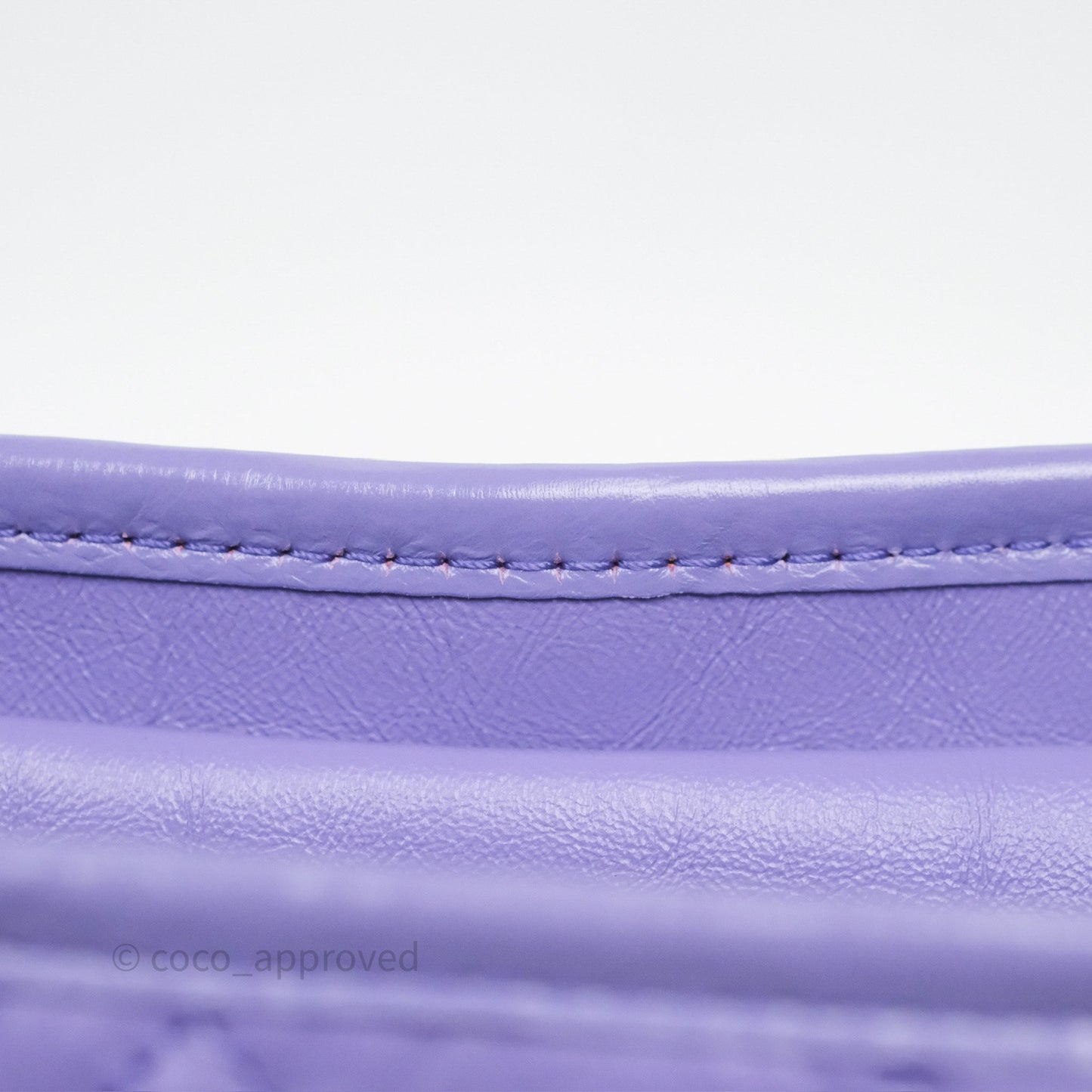 Chanel Quilted Medium Gabrielle Purple Aged Calfskin