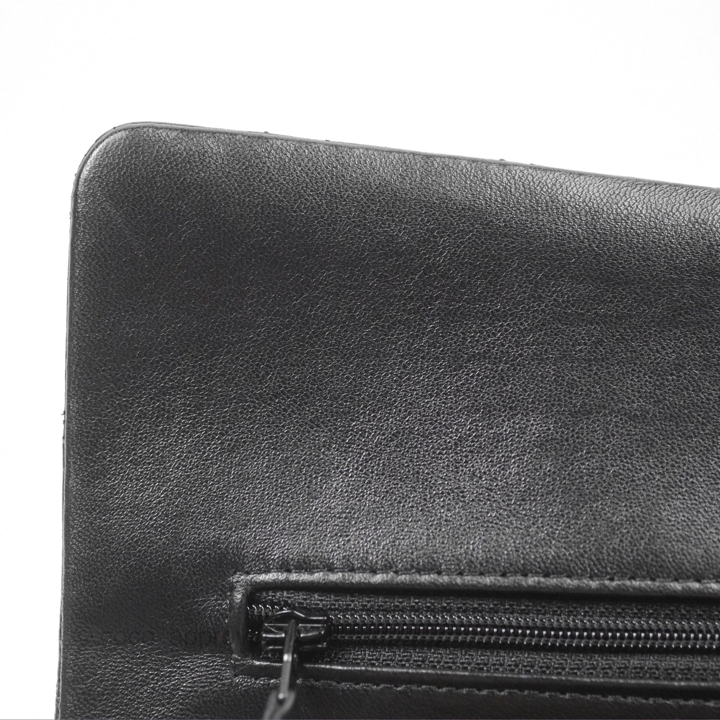 Chanel Classic M/L Medium Flap Quilted Black Lambskin Gold Hardware