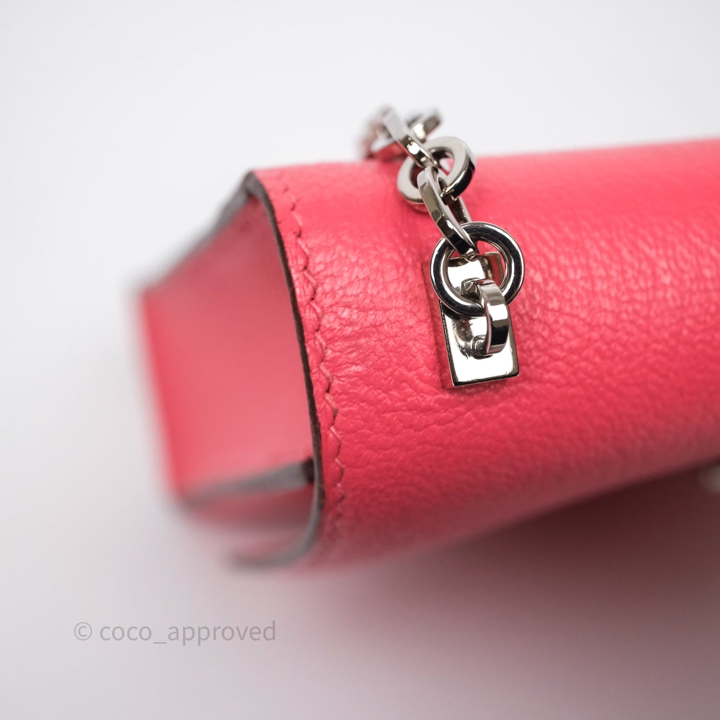 Hermès Mini Verrou Chaine Bag Rose Lipstick U5 Chevre Mysore Palladium Hardware