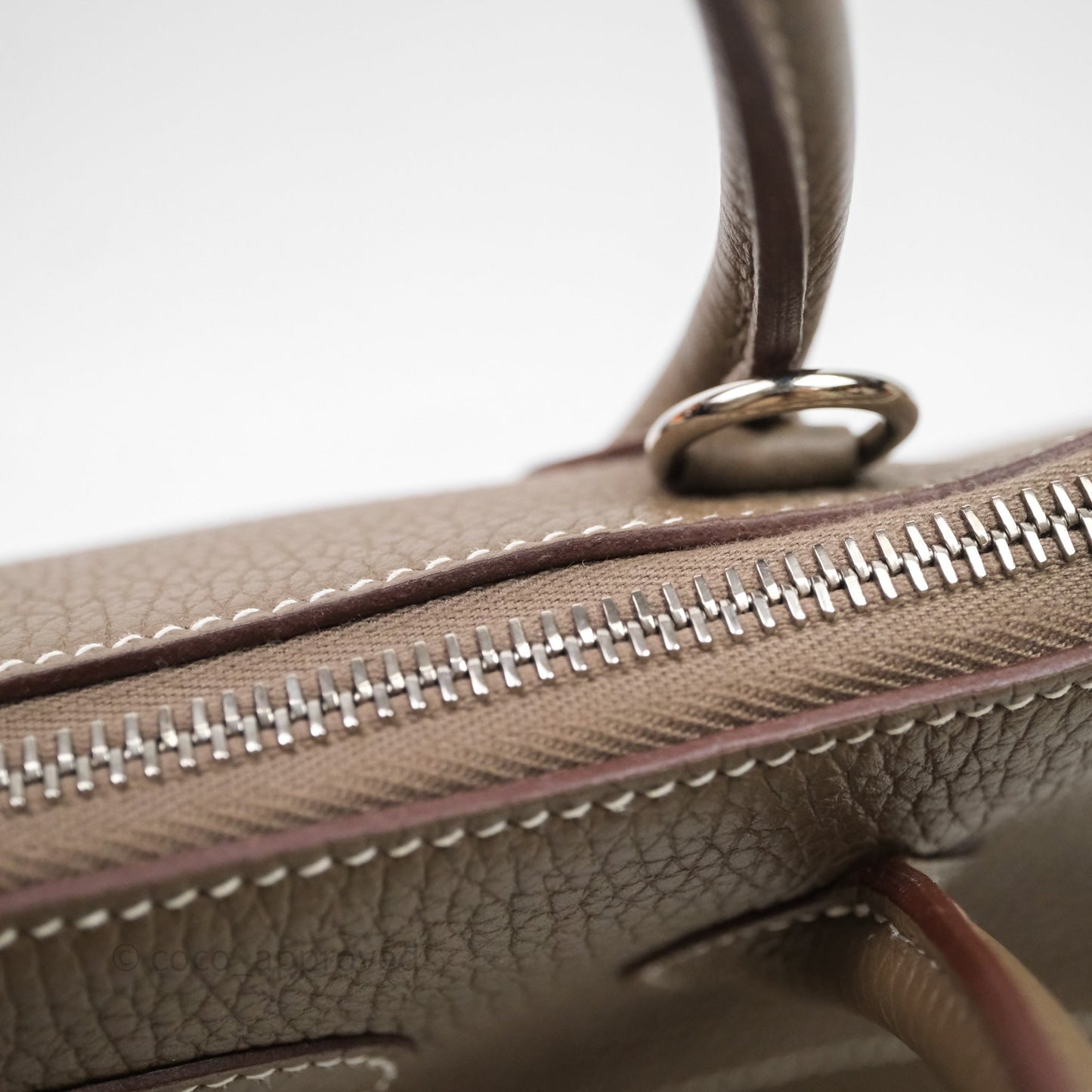 Hermès Bolide 31 Etoupe Evercolor Clemence Palladium Hardware