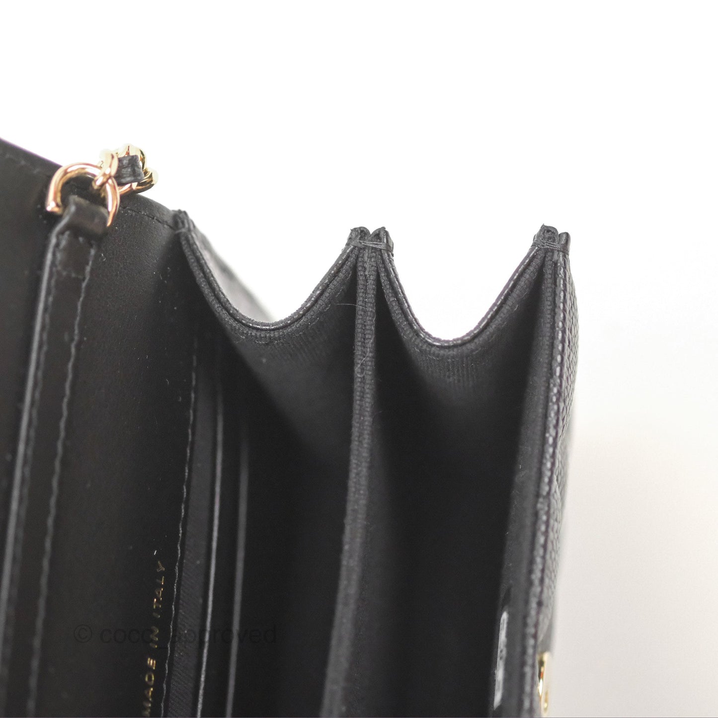 Chanel Mini Clutch with Ribbon Bow Chain Black Caviar Gold Hardware 23S