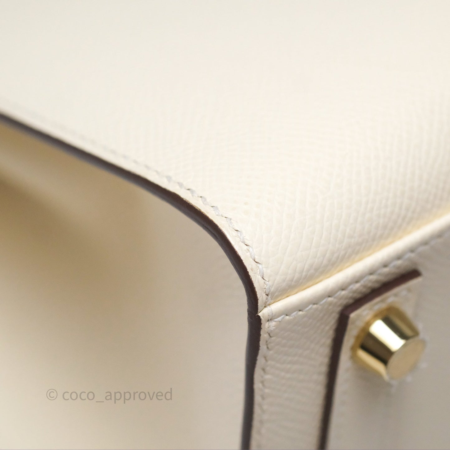 Hermès Birkin 25 Sellier Nata I2 Epsom Gold Hardware
