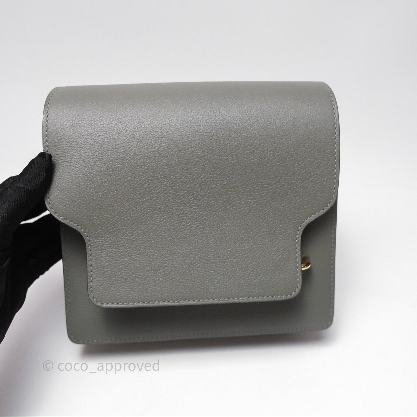 Hermès Roulis Mini 18 Gris Meyer 0L Evercolor Permabrass Hardware