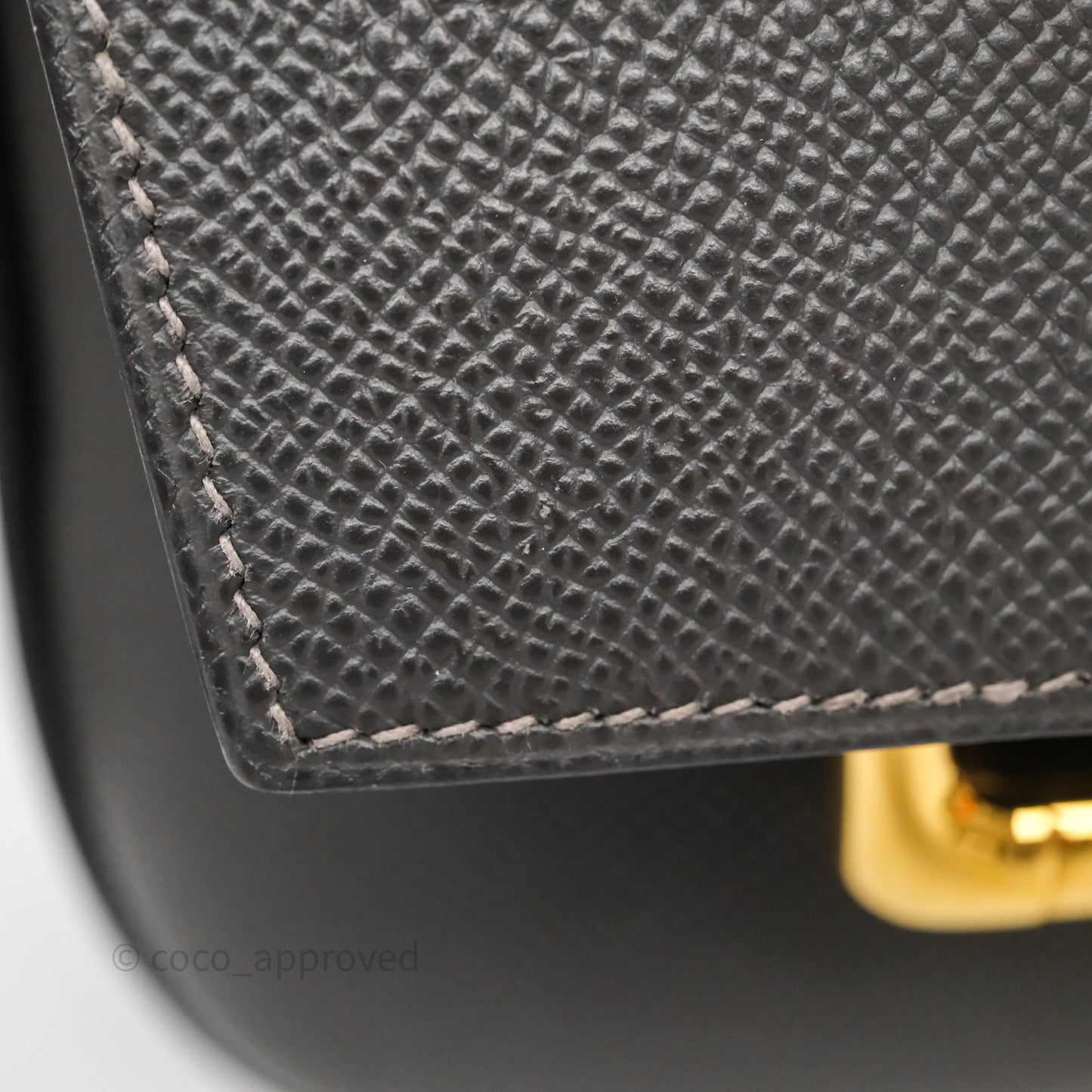 Hermès Della Cavalleria Mini Bag Gris Meyer 0L Epsom Gold Hardware