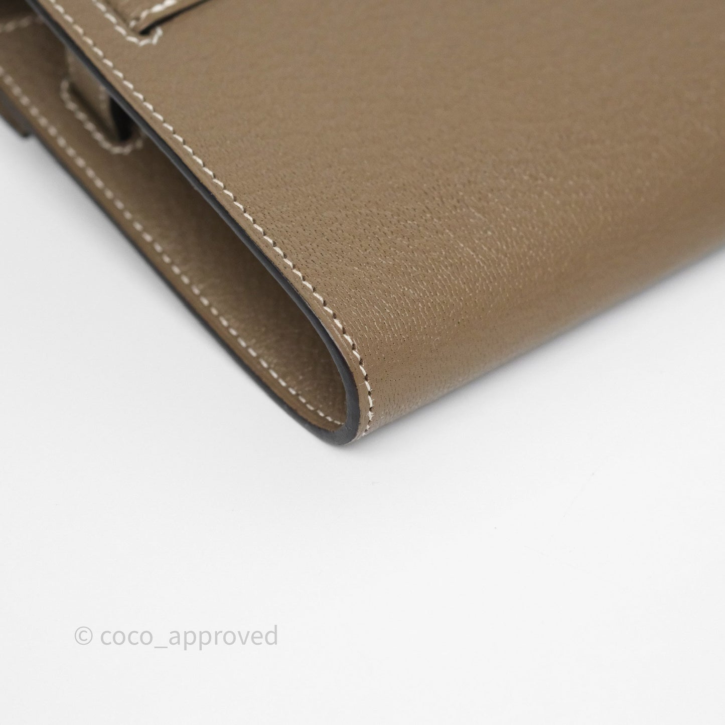 Hermès Kelly To Go Wallet Etoupe 18 Chevre Mysore Gold Hardware